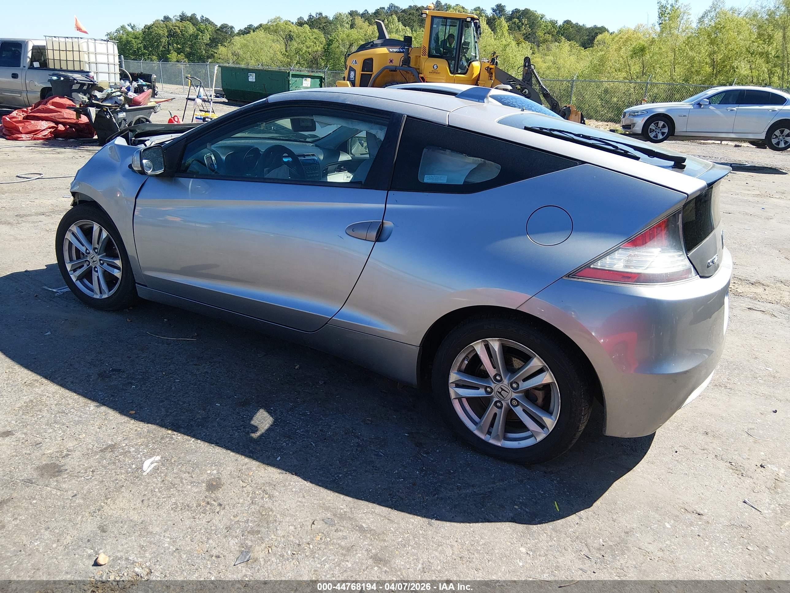 2011 Honda Cr-z Ex Gray vin: JHMZF1D62BS003403