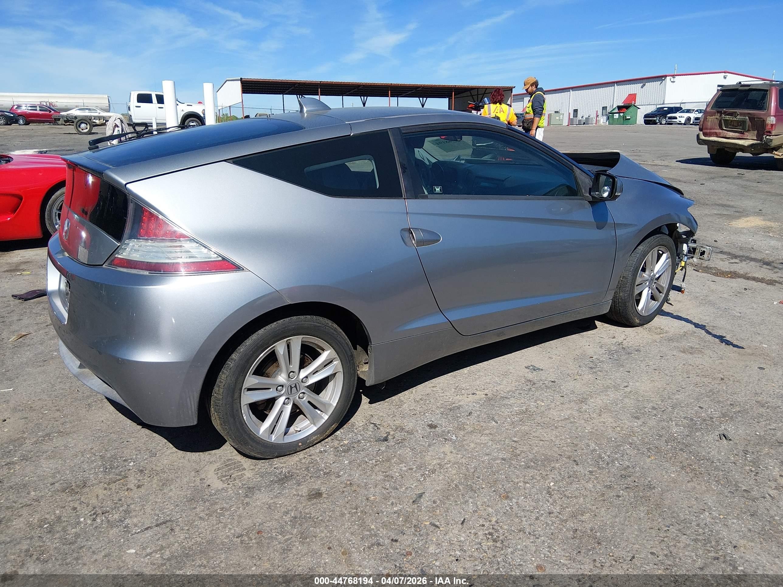 2011 Honda Cr-z Ex Gray vin: JHMZF1D62BS003403