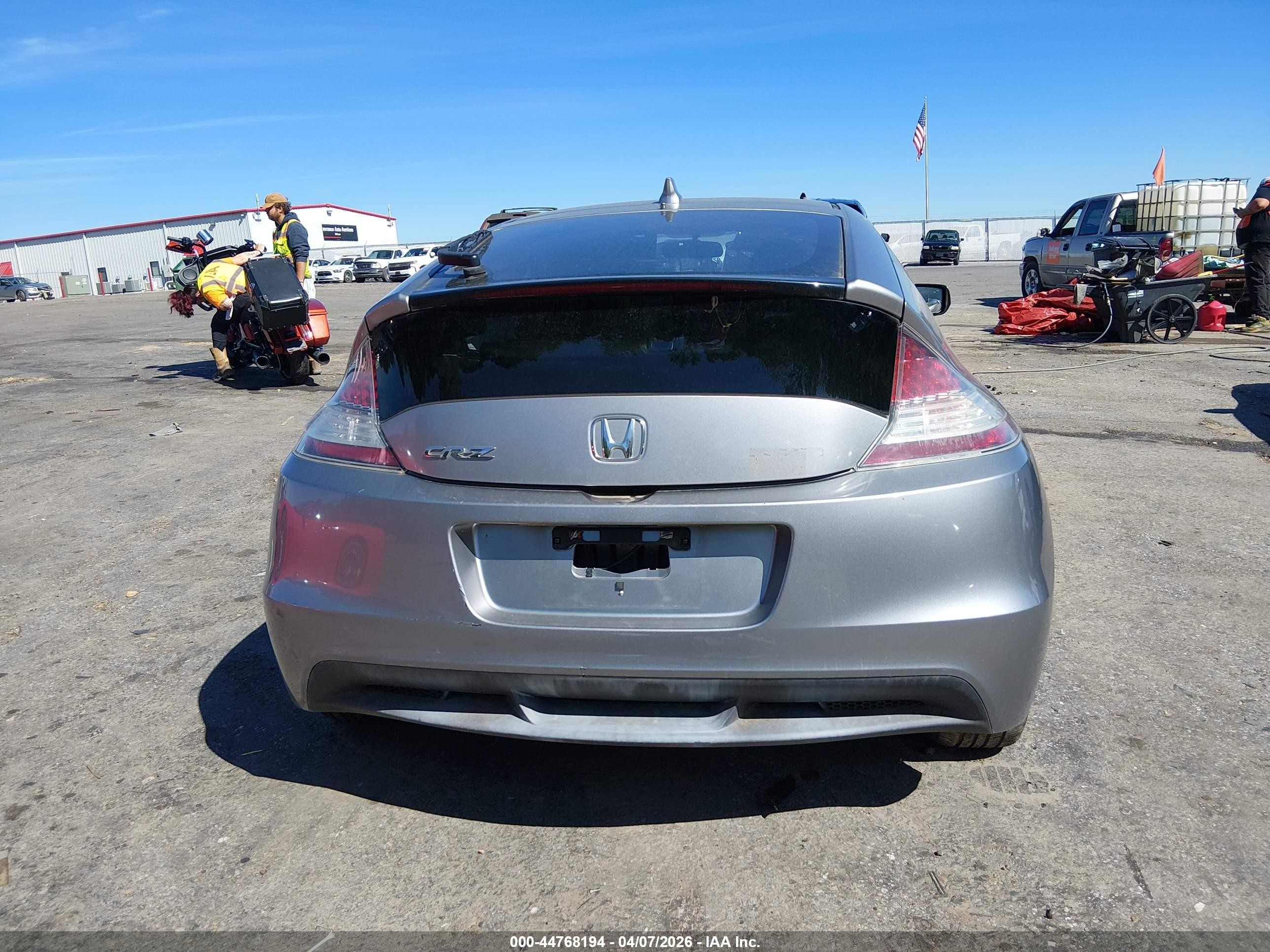 2011 Honda Cr-z Ex Gray vin: JHMZF1D62BS003403