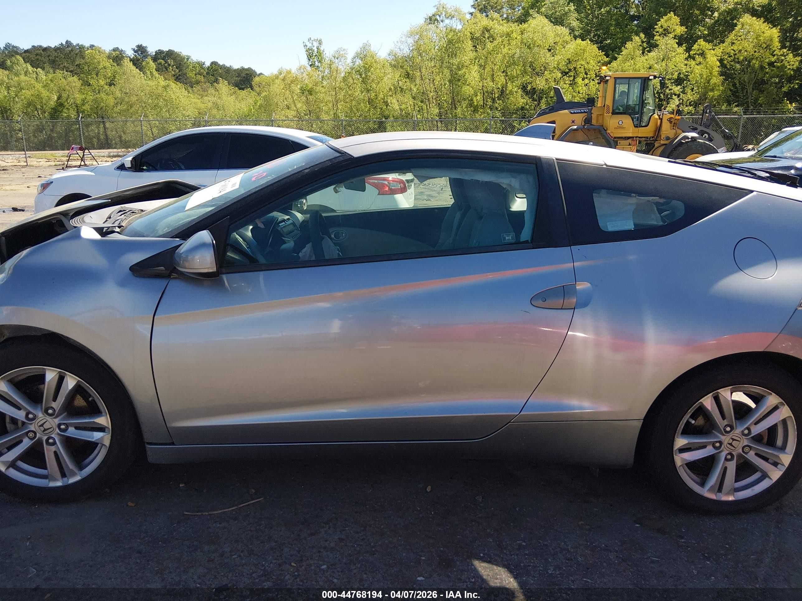 2011 Honda Cr-z Ex Gray vin: JHMZF1D62BS003403