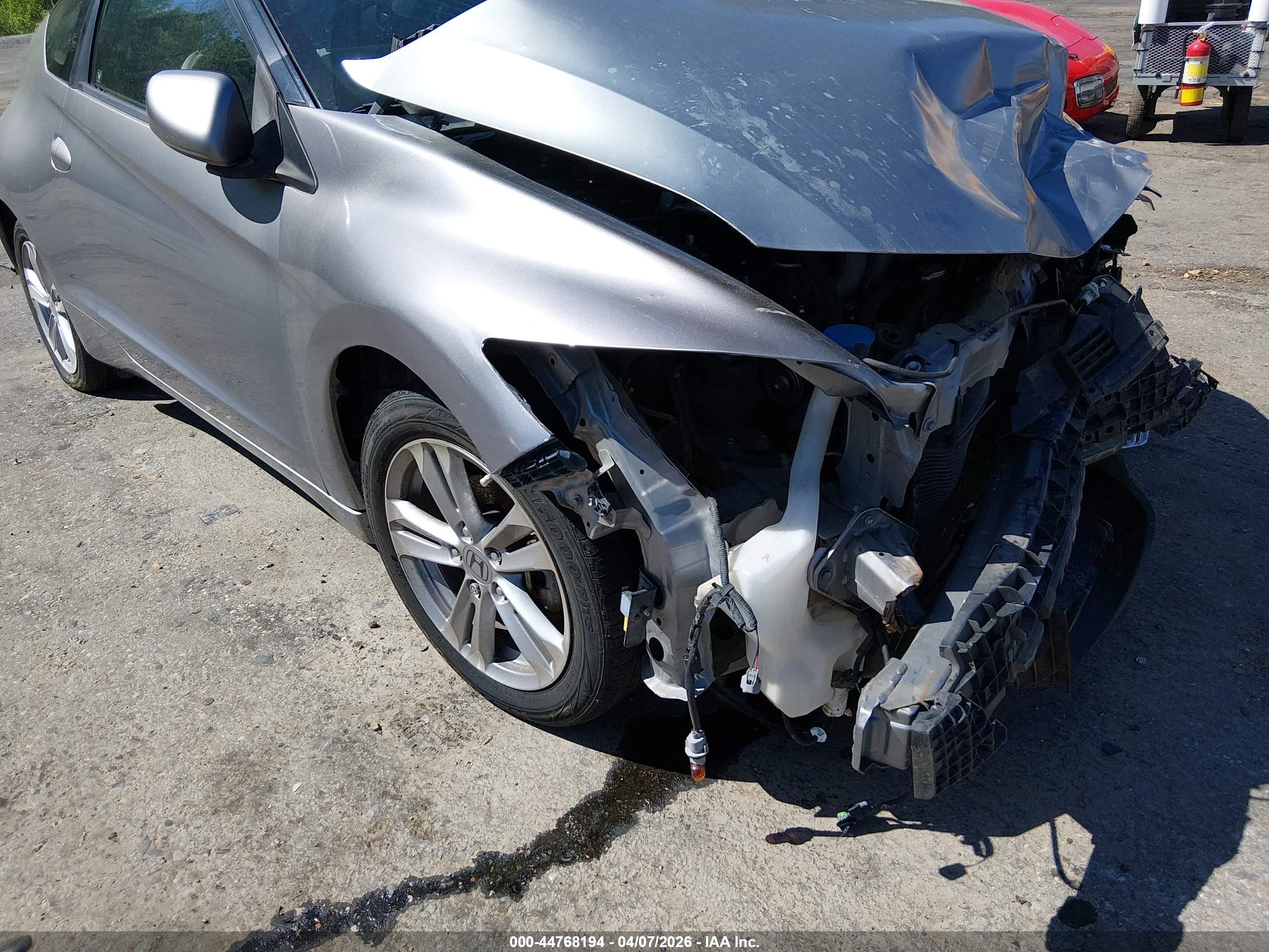 2011 Honda Cr-z Ex Gray vin: JHMZF1D62BS003403