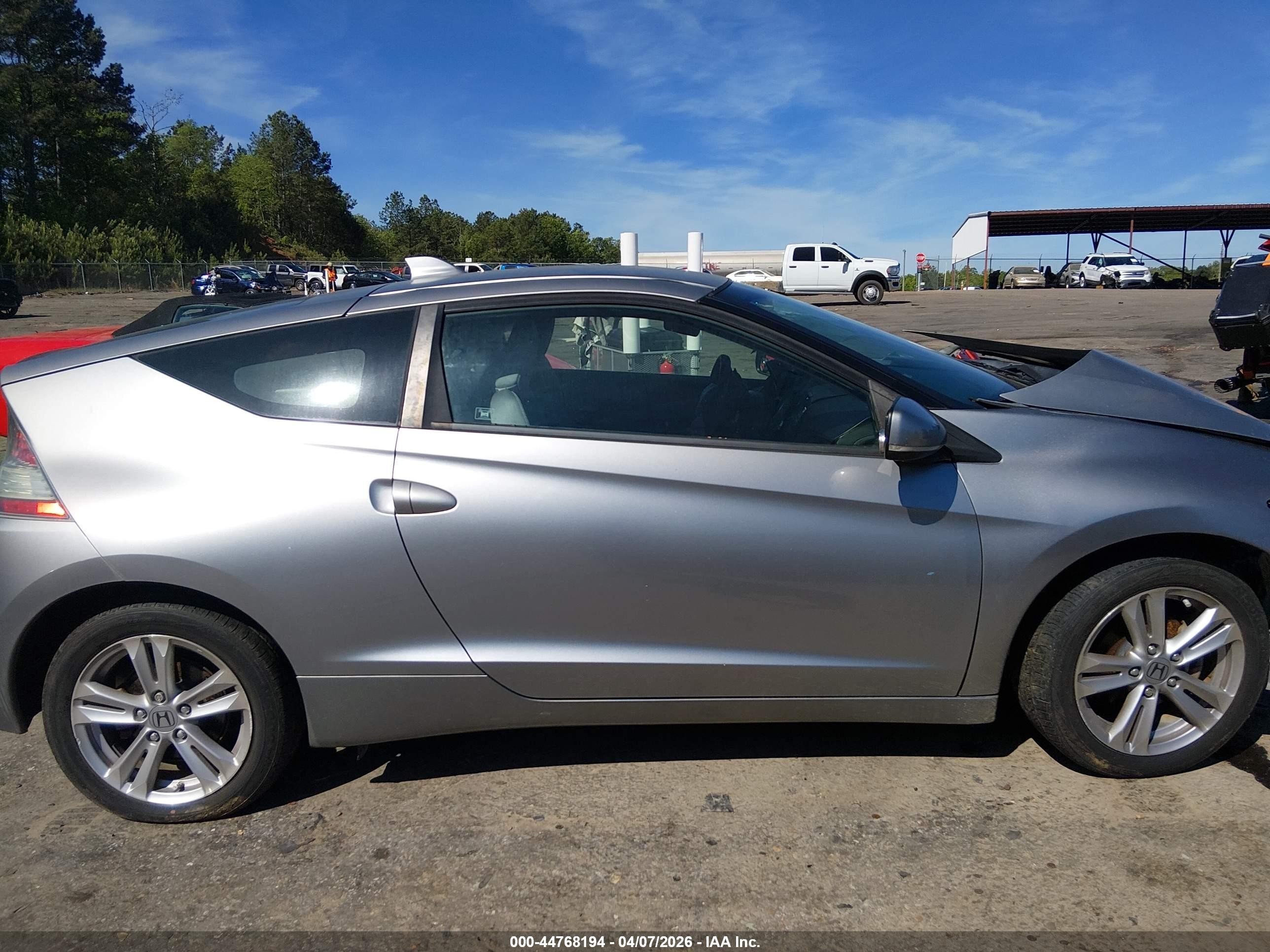 2011 Honda Cr-z Ex Gray vin: JHMZF1D62BS003403