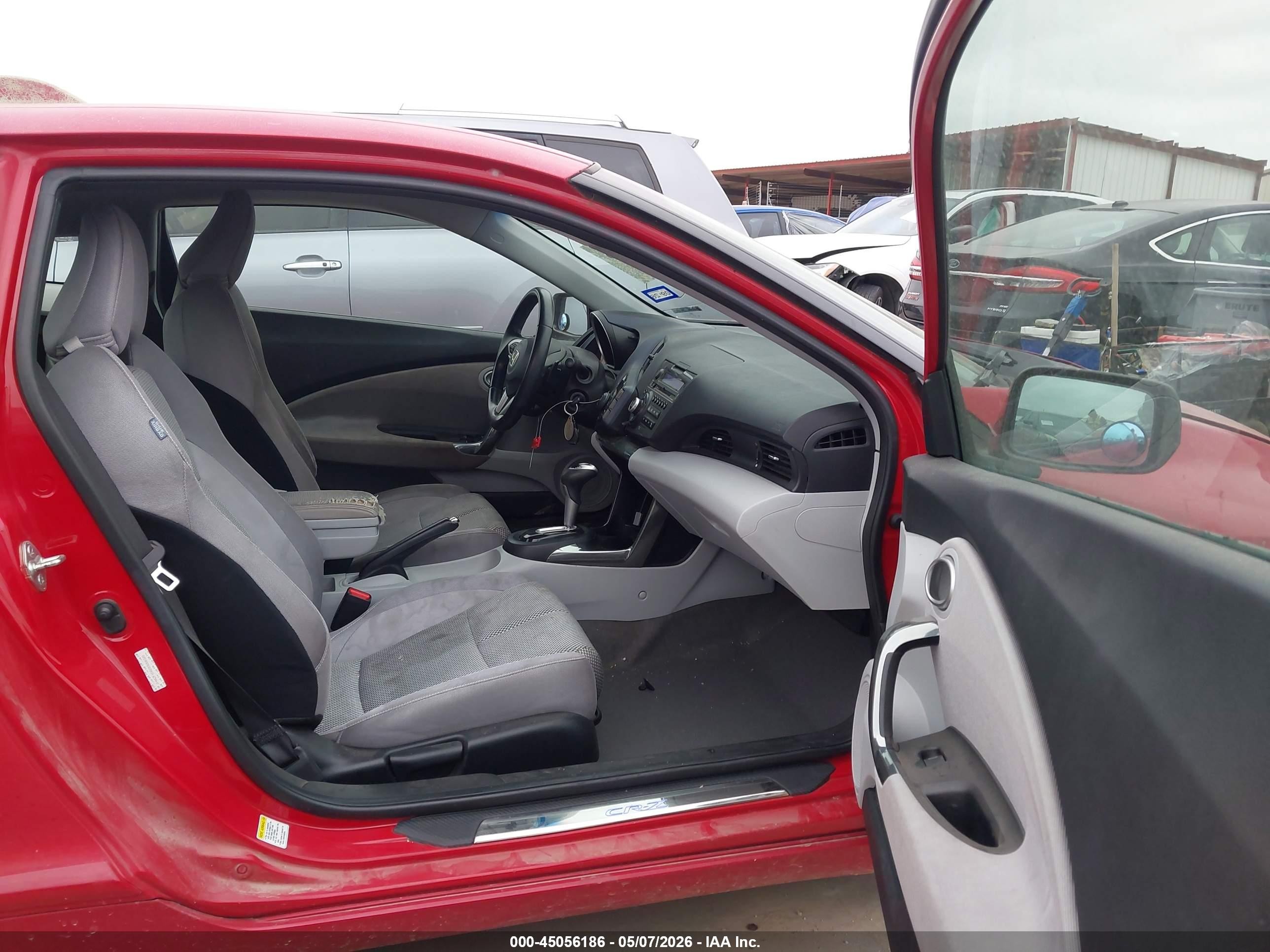2011 Honda Cr-z Ex Red vin: JHMZF1D62BS006320