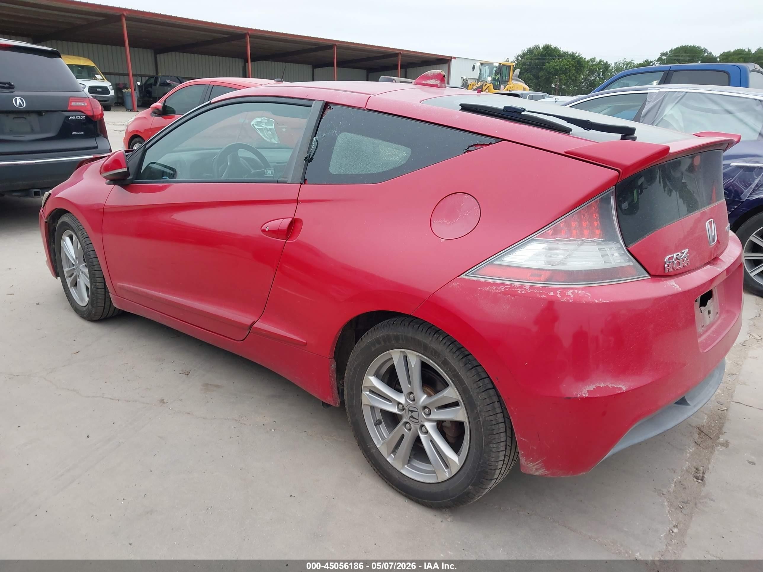 2011 Honda Cr-z Ex Red vin: JHMZF1D62BS006320