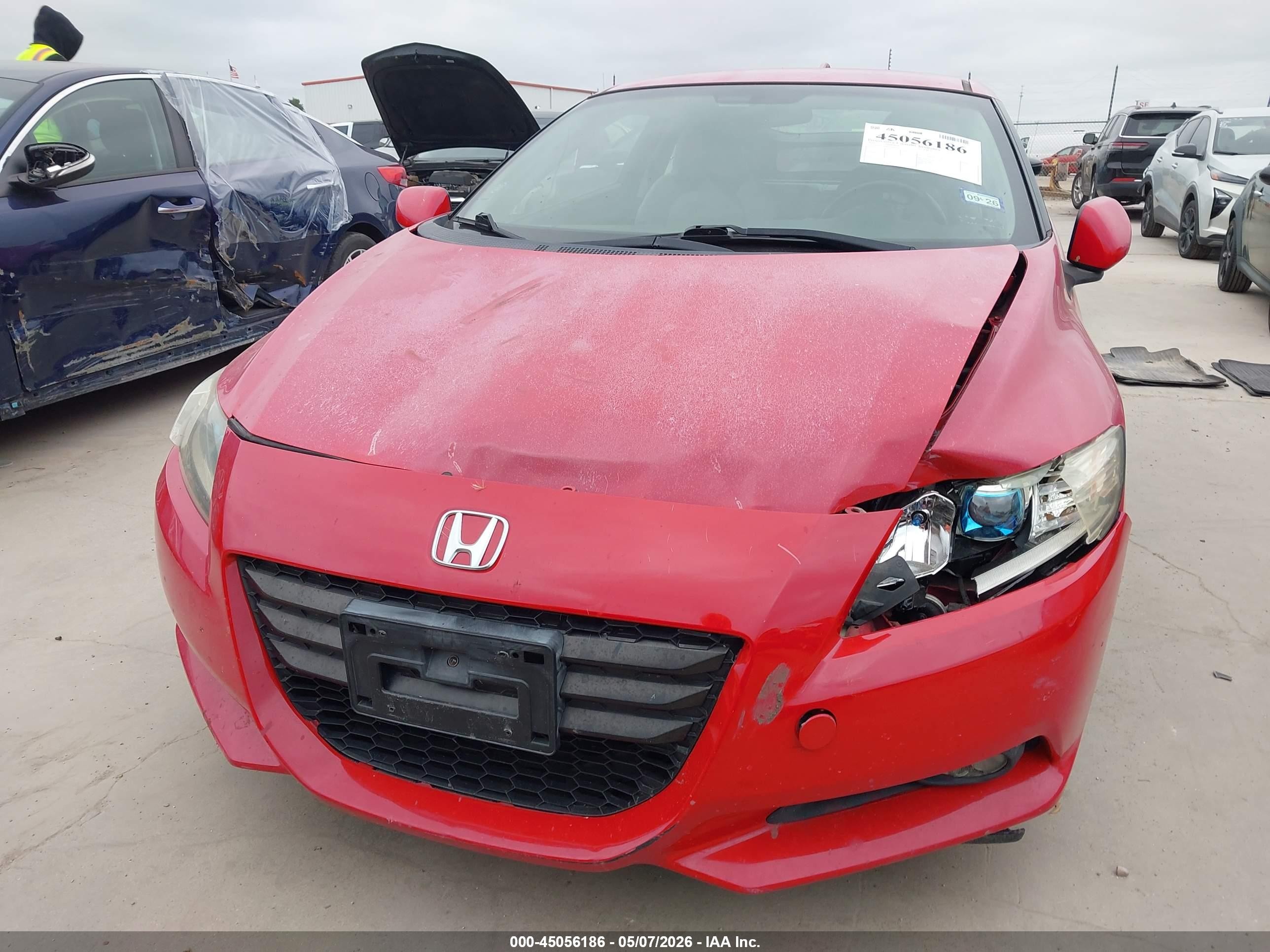 2011 Honda Cr-z Ex Red vin: JHMZF1D62BS006320