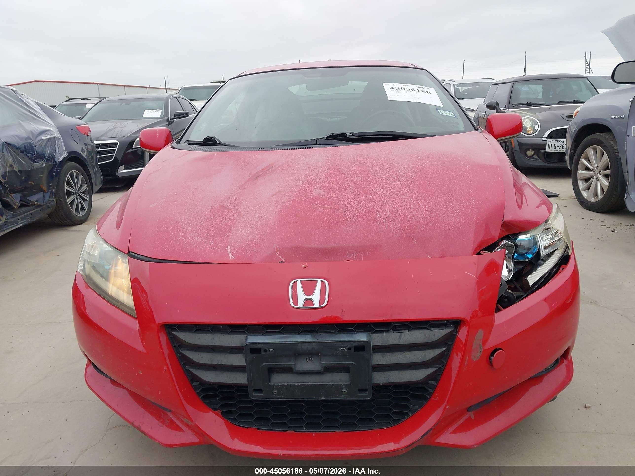 2011 Honda Cr-z Ex Red vin: JHMZF1D62BS006320
