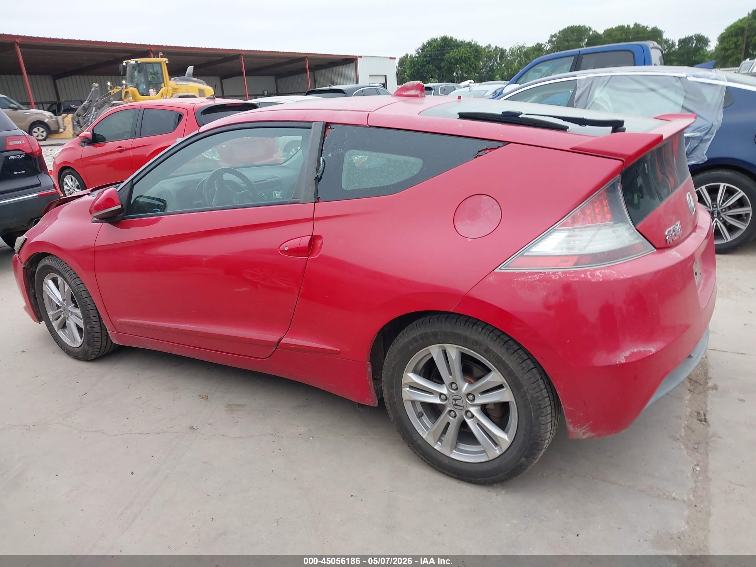 2011 Honda Cr-z Ex Red vin: JHMZF1D62BS006320