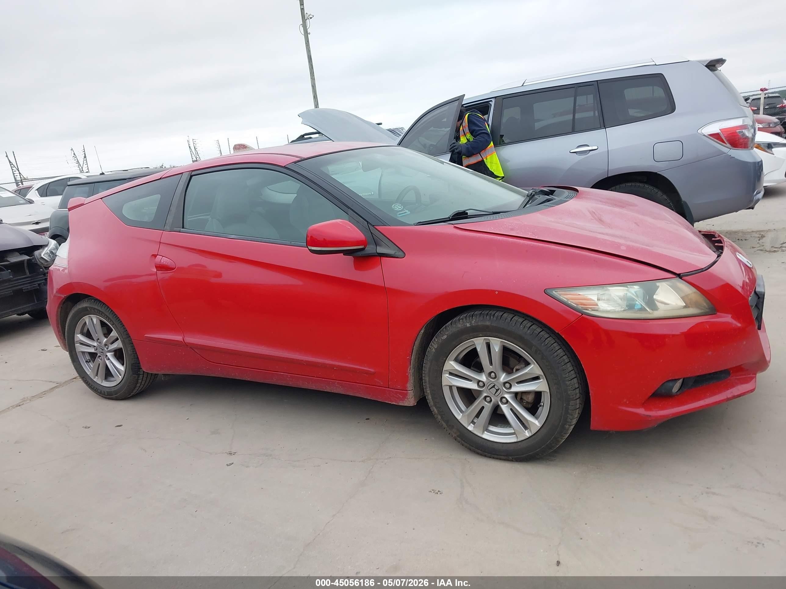 2011 Honda Cr-z Ex Red vin: JHMZF1D62BS006320