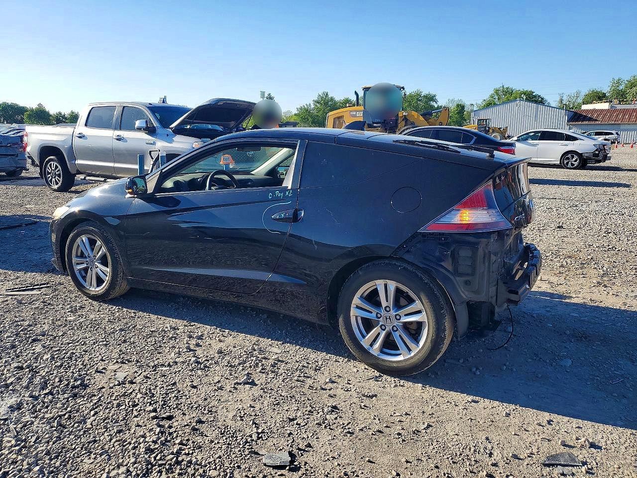 2011 Honda Cr-z Ex Black vin: JHMZF1D62BS007046