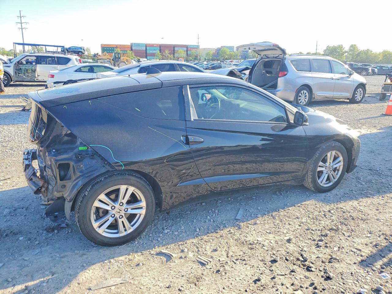 2011 Honda Cr-z Ex Black vin: JHMZF1D62BS007046