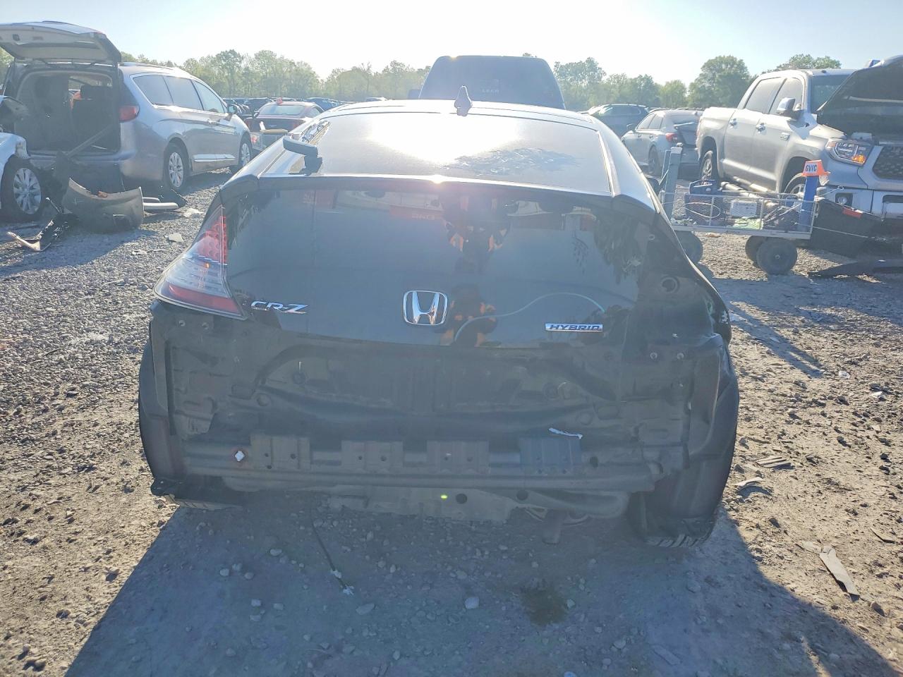 2011 Honda Cr-z Ex Black vin: JHMZF1D62BS007046