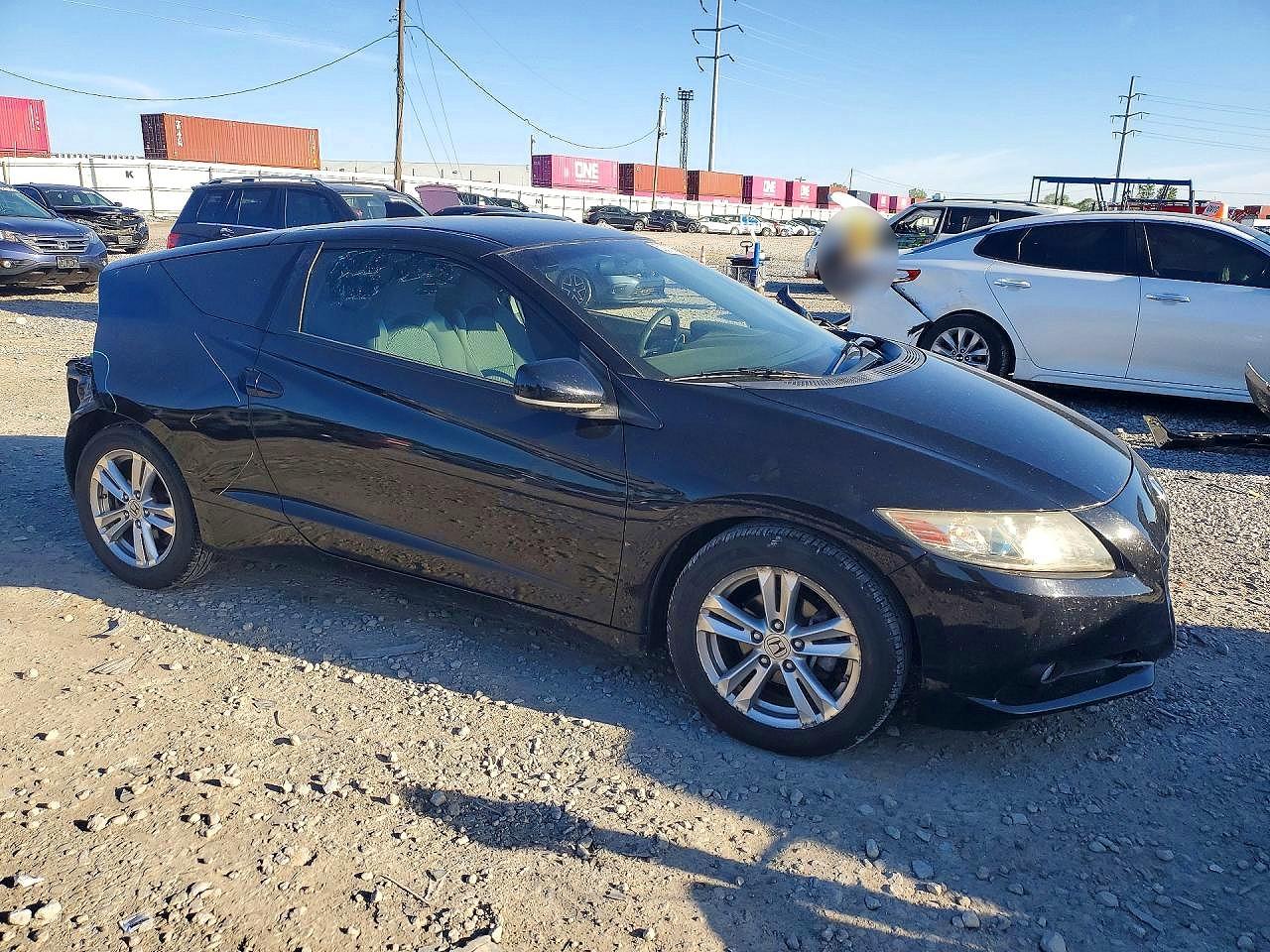 2011 Honda Cr-z Ex Black vin: JHMZF1D62BS007046