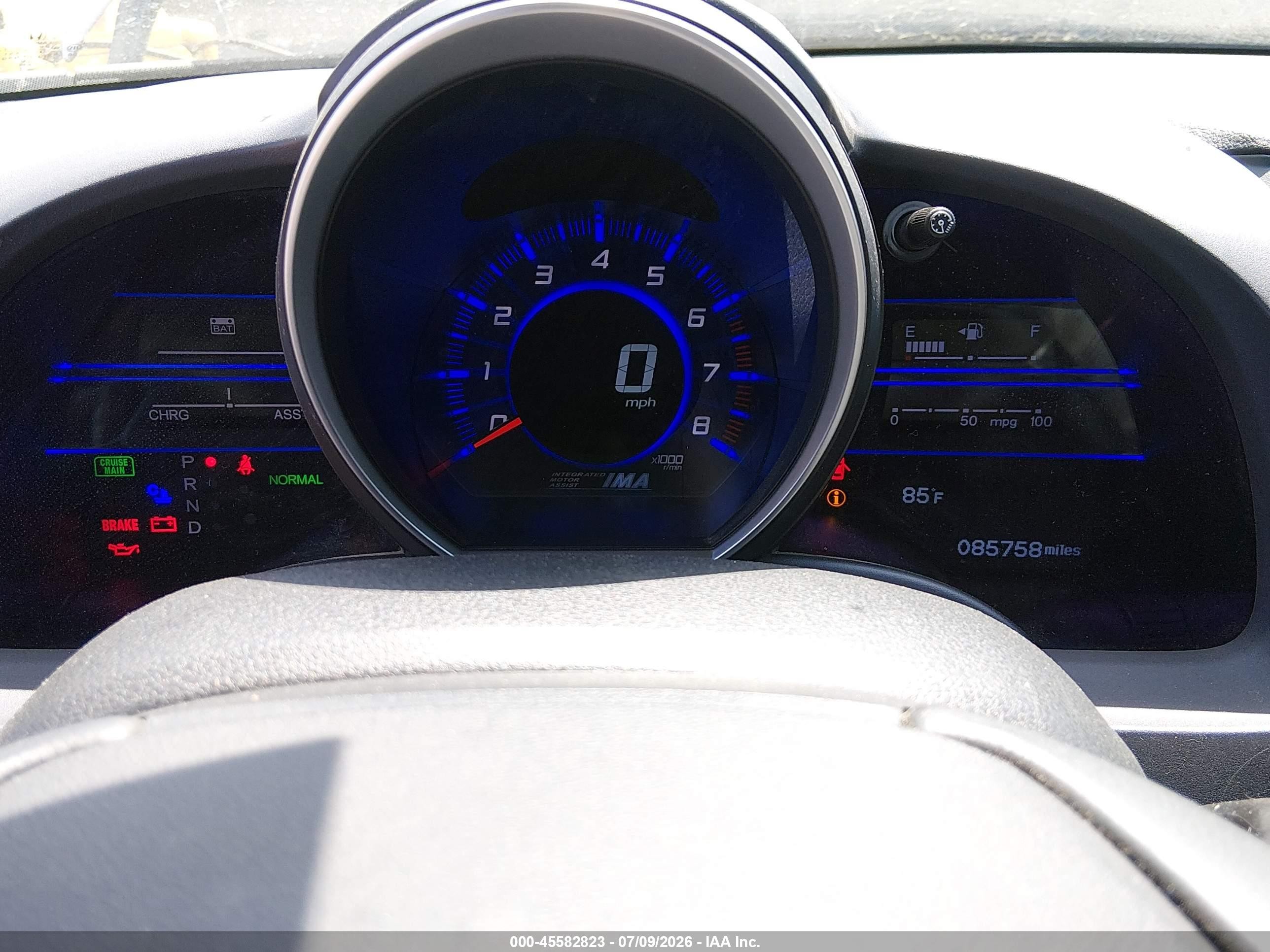 2011 Honda Cr-z Ex Gray vin: JHMZF1D62BS007354