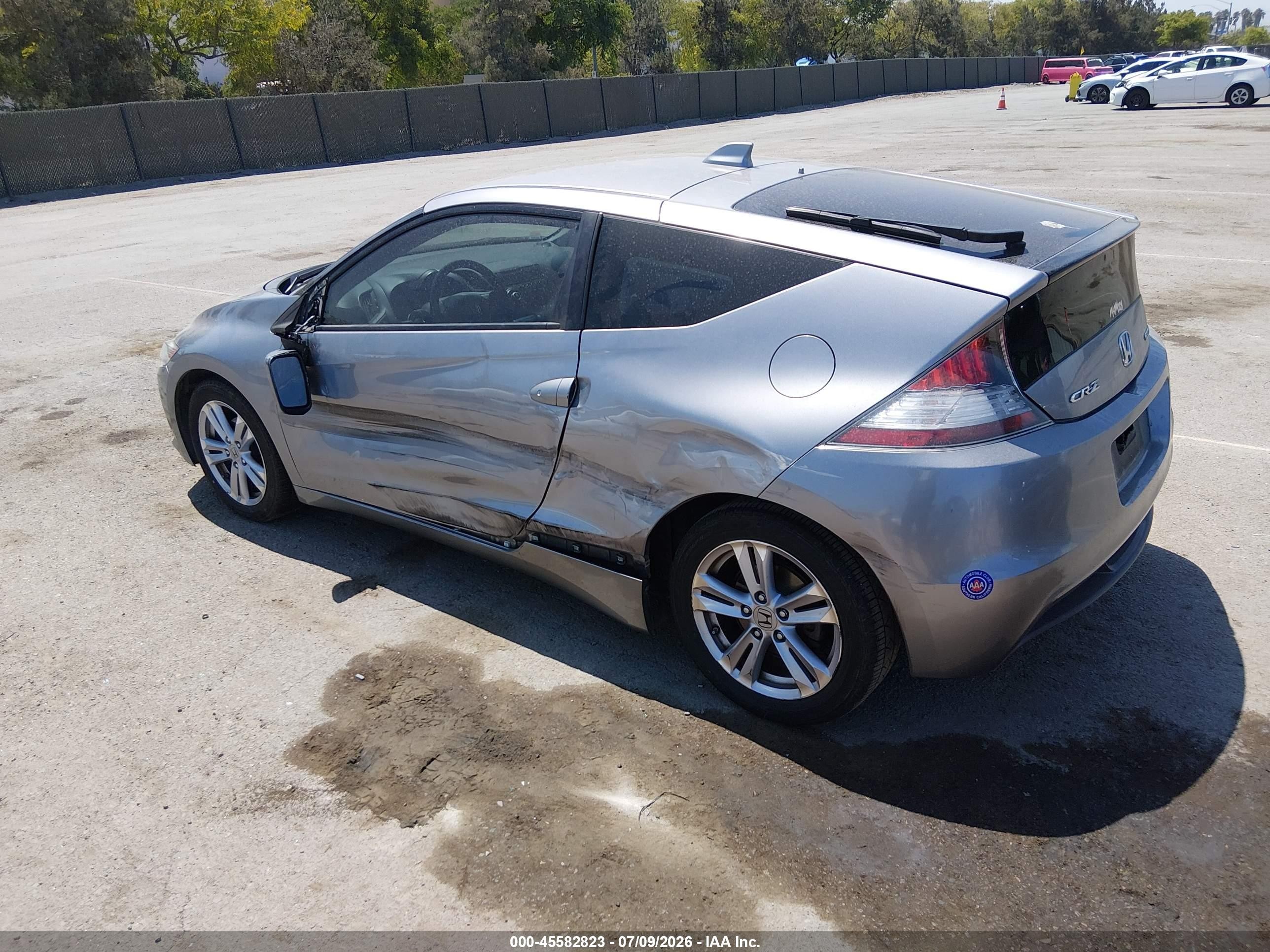 2011 Honda Cr-z Ex Gray vin: JHMZF1D62BS007354