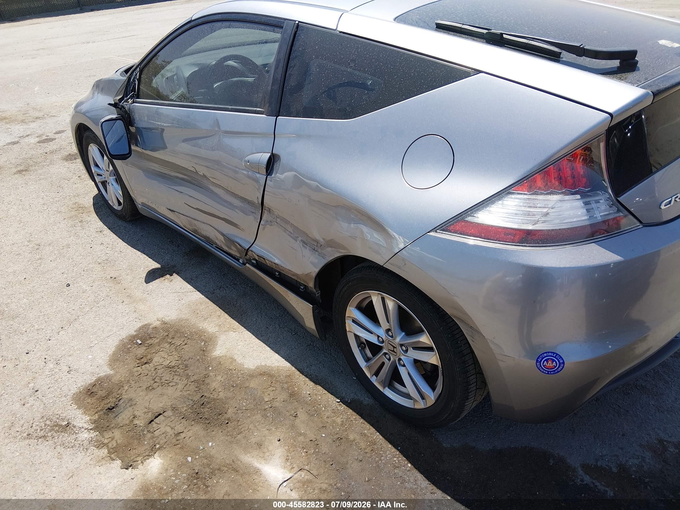 2011 Honda Cr-z Ex Gray vin: JHMZF1D62BS007354