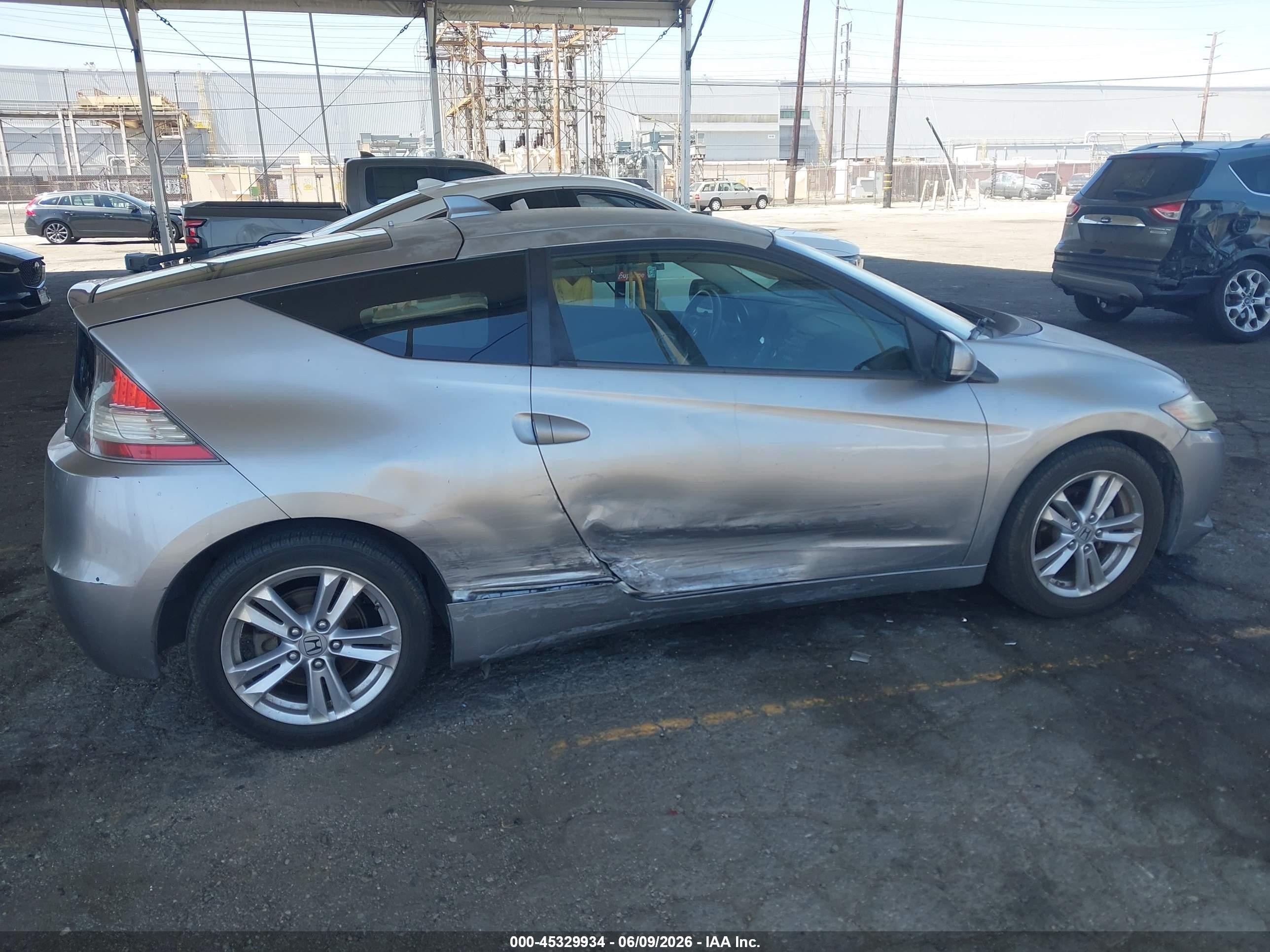 2011 Honda Cr-z Ex Silver vin: JHMZF1D62BS015339