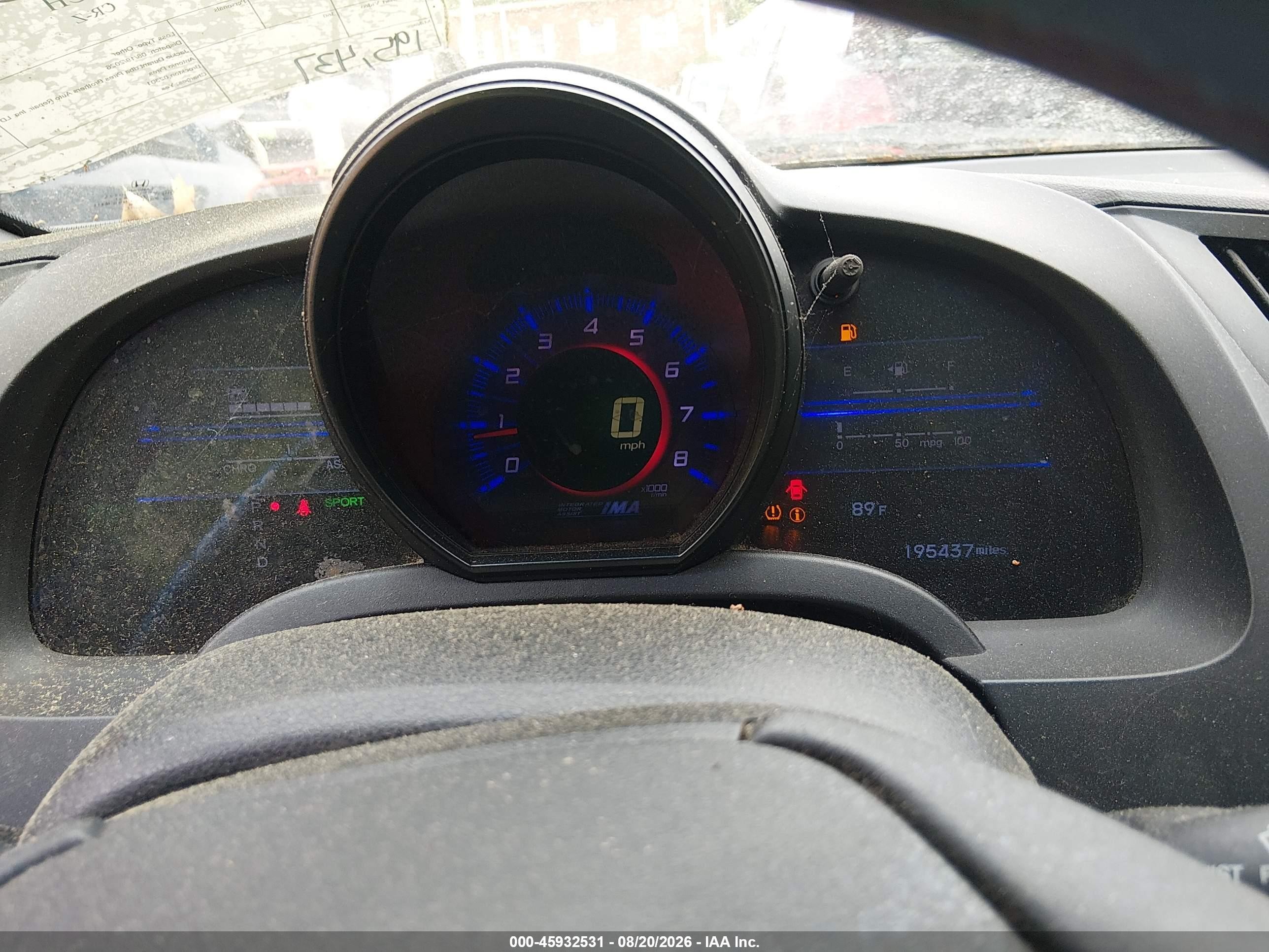 2013 Honda Cr-z Ex Red vin: JHMZF1D62DS001735
