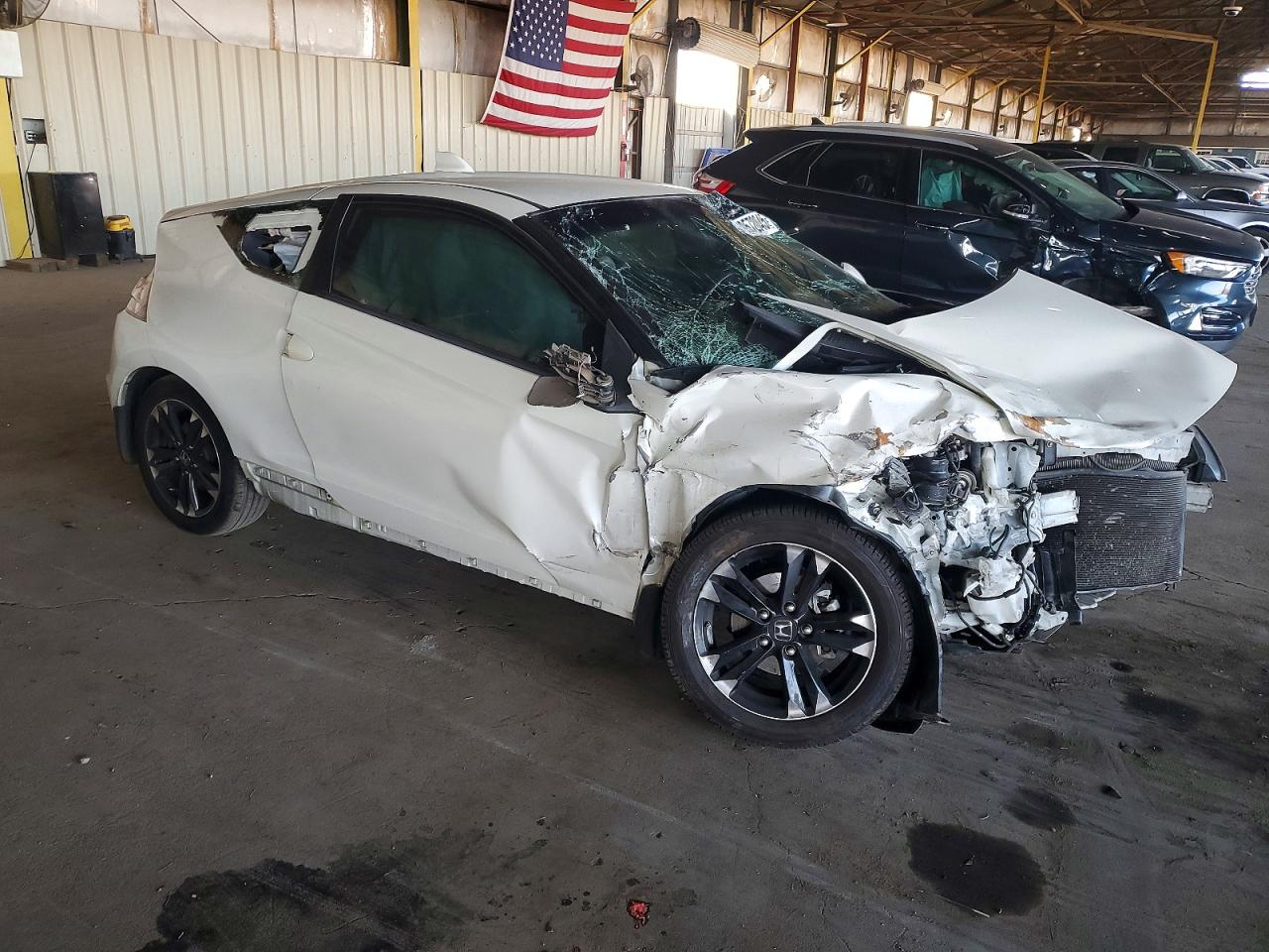 2014 Honda Cr-z Ex White vin: JHMZF1D62ES002739