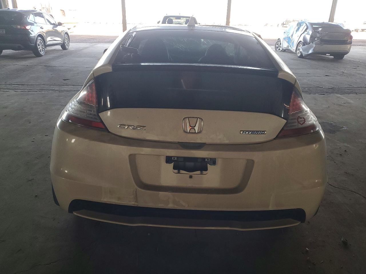 2014 Honda Cr-z Ex White vin: JHMZF1D62ES002739