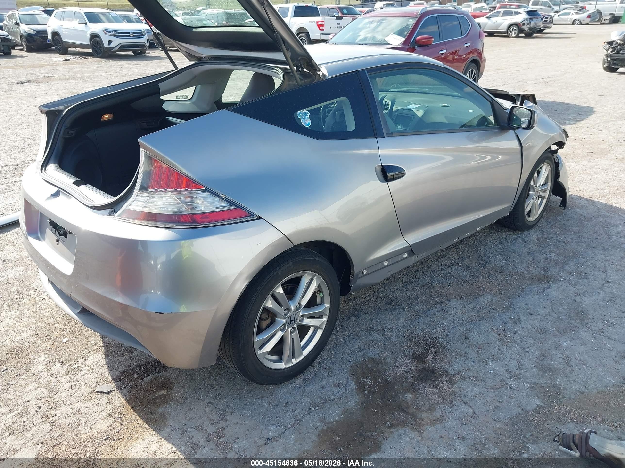 2011 Honda Cr-z Ex Silver vin: JHMZF1D63BS001613