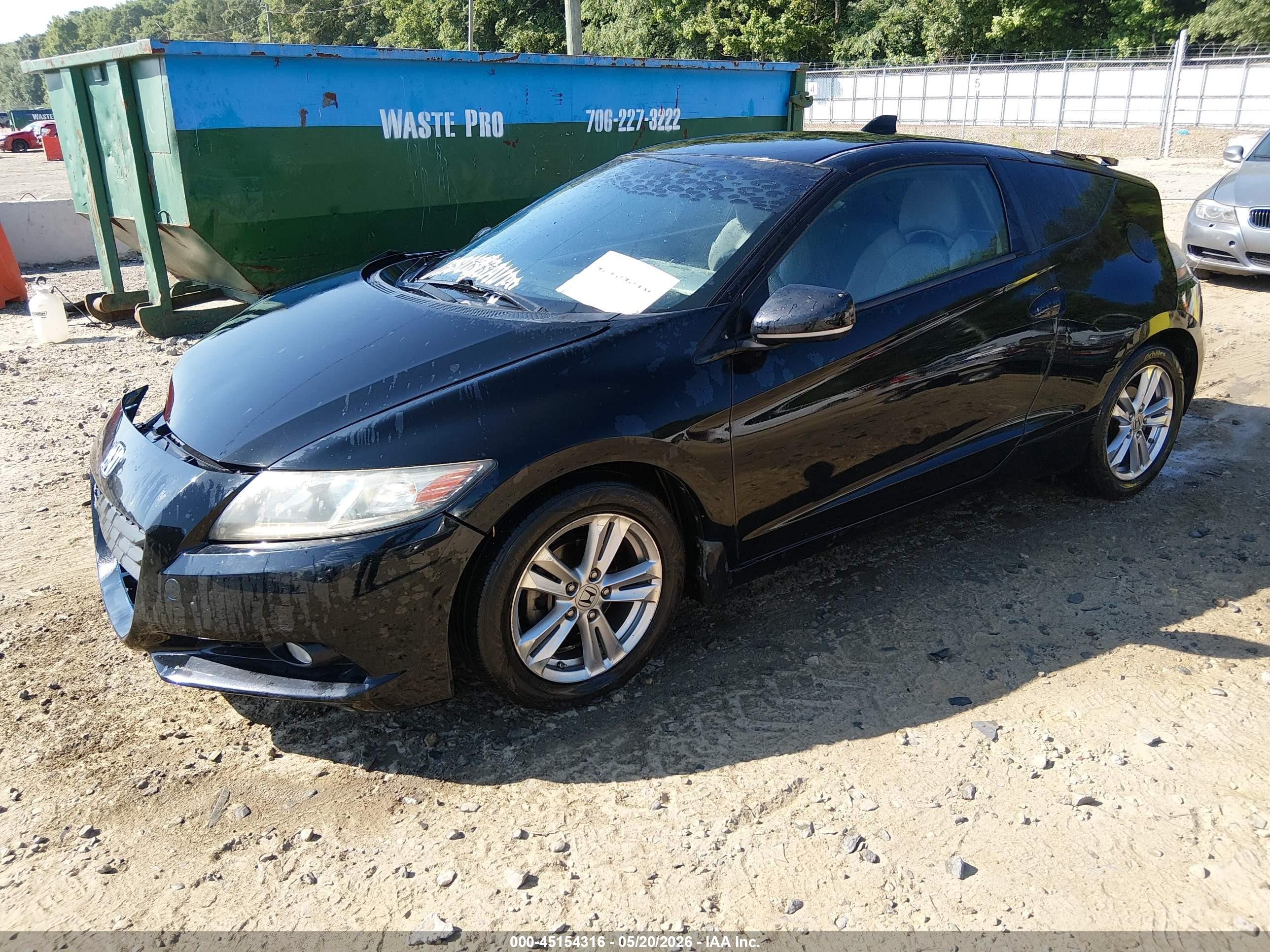 2011 Honda Cr-z Ex Black vin: JHMZF1D63BS002244