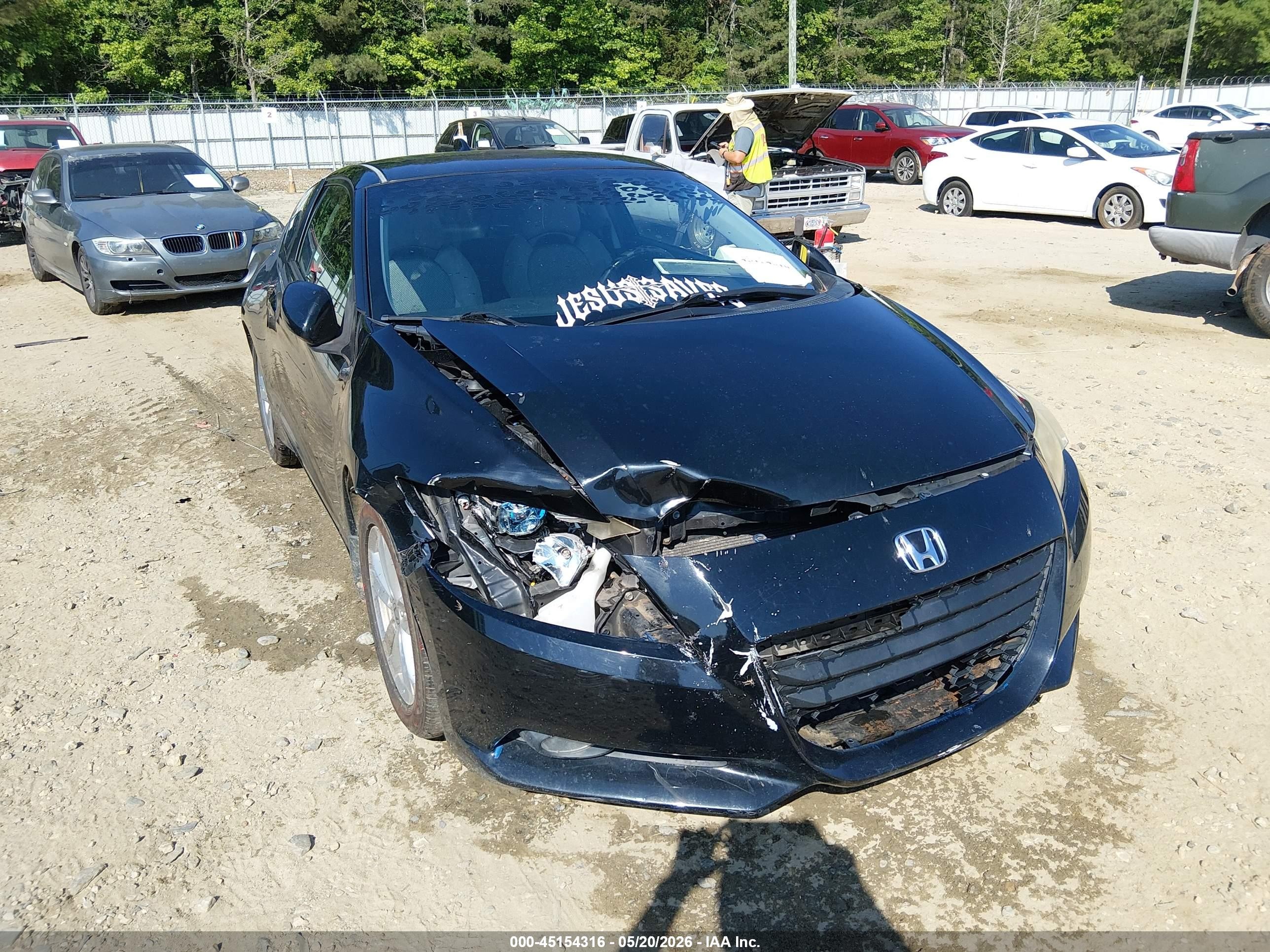 2011 Honda Cr-z Ex Black vin: JHMZF1D63BS002244