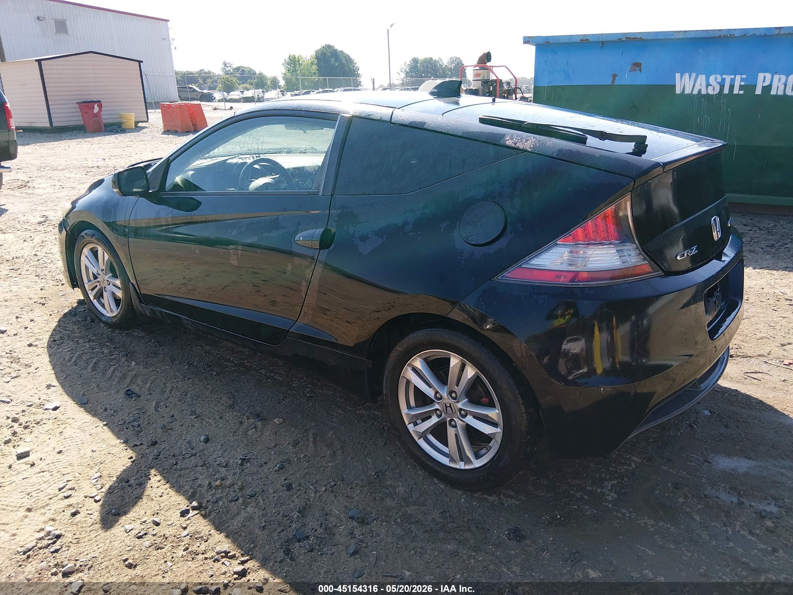 2011 Honda Cr-z Ex Black vin: JHMZF1D63BS002244