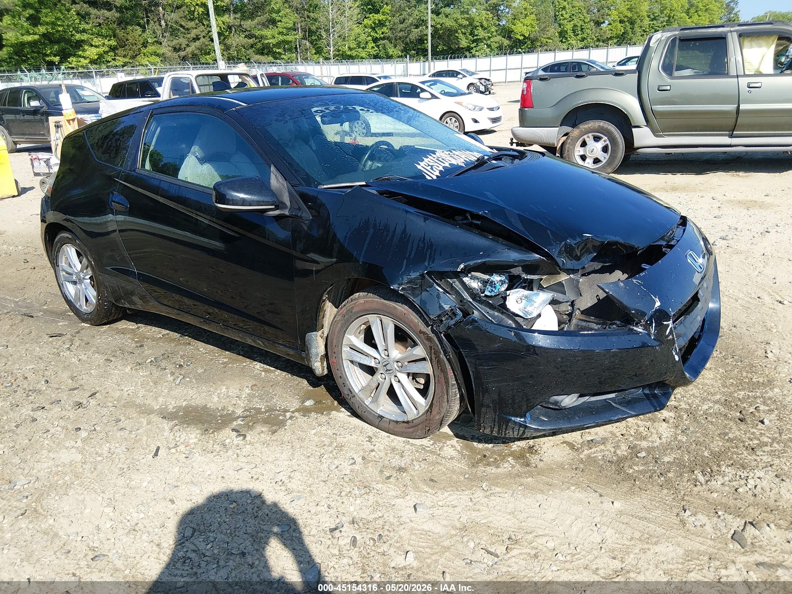 2011 Honda Cr-z Ex Black vin: JHMZF1D63BS002244