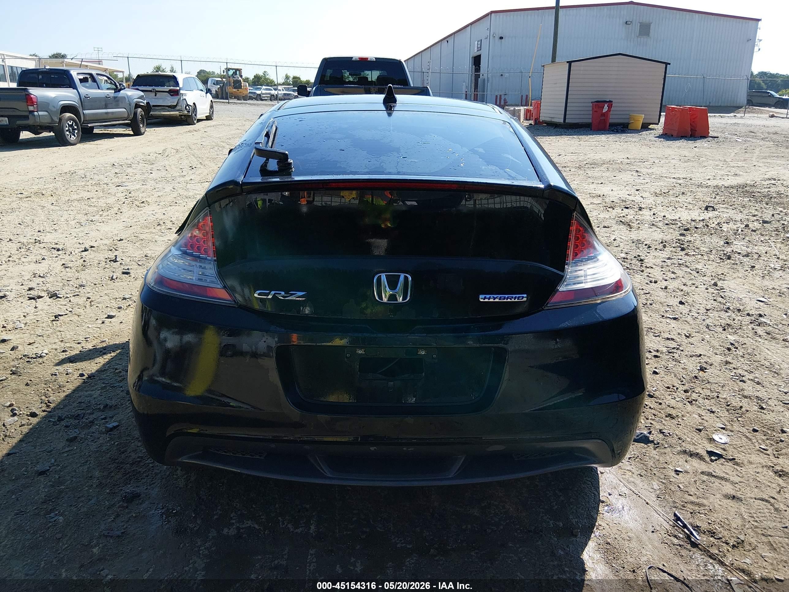 2011 Honda Cr-z Ex Black vin: JHMZF1D63BS002244