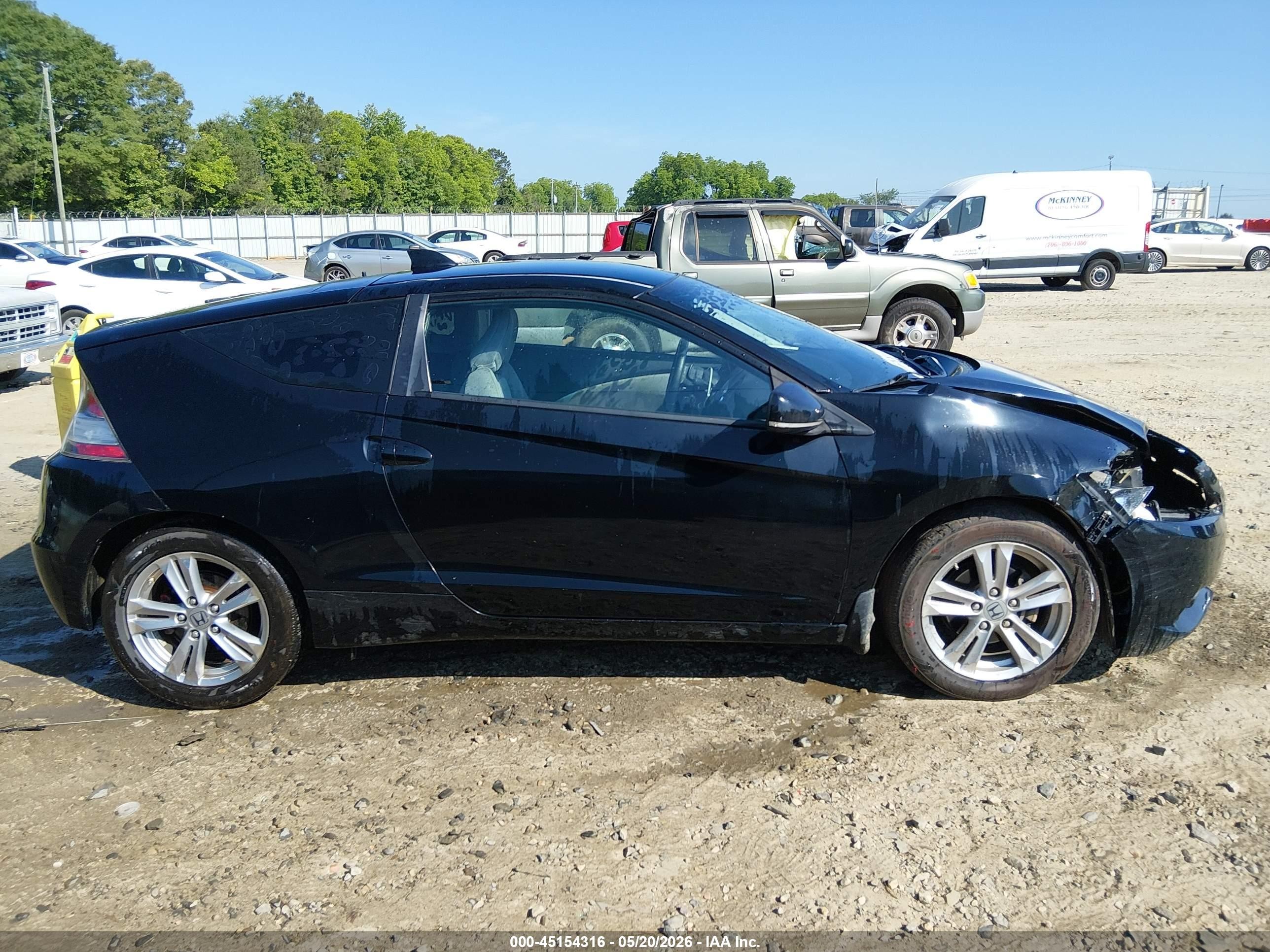 2011 Honda Cr-z Ex Black vin: JHMZF1D63BS002244