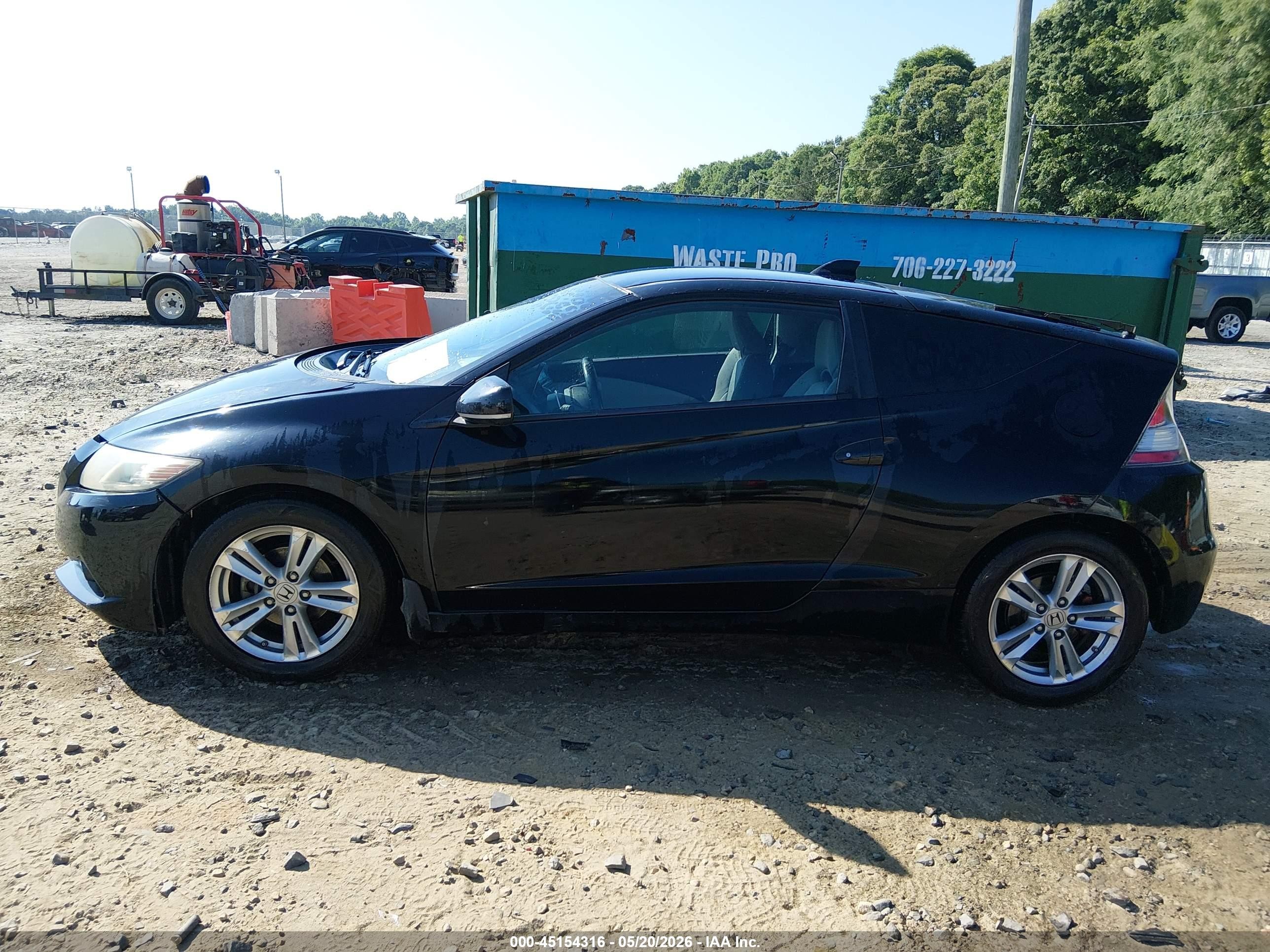 2011 Honda Cr-z Ex Black vin: JHMZF1D63BS002244