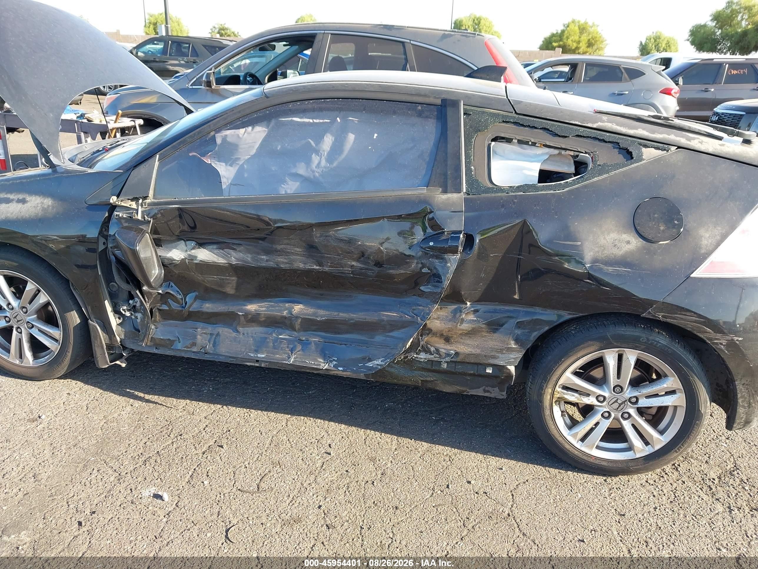 2011 Honda Cr-z Ex Black vin: JHMZF1D63BS004110