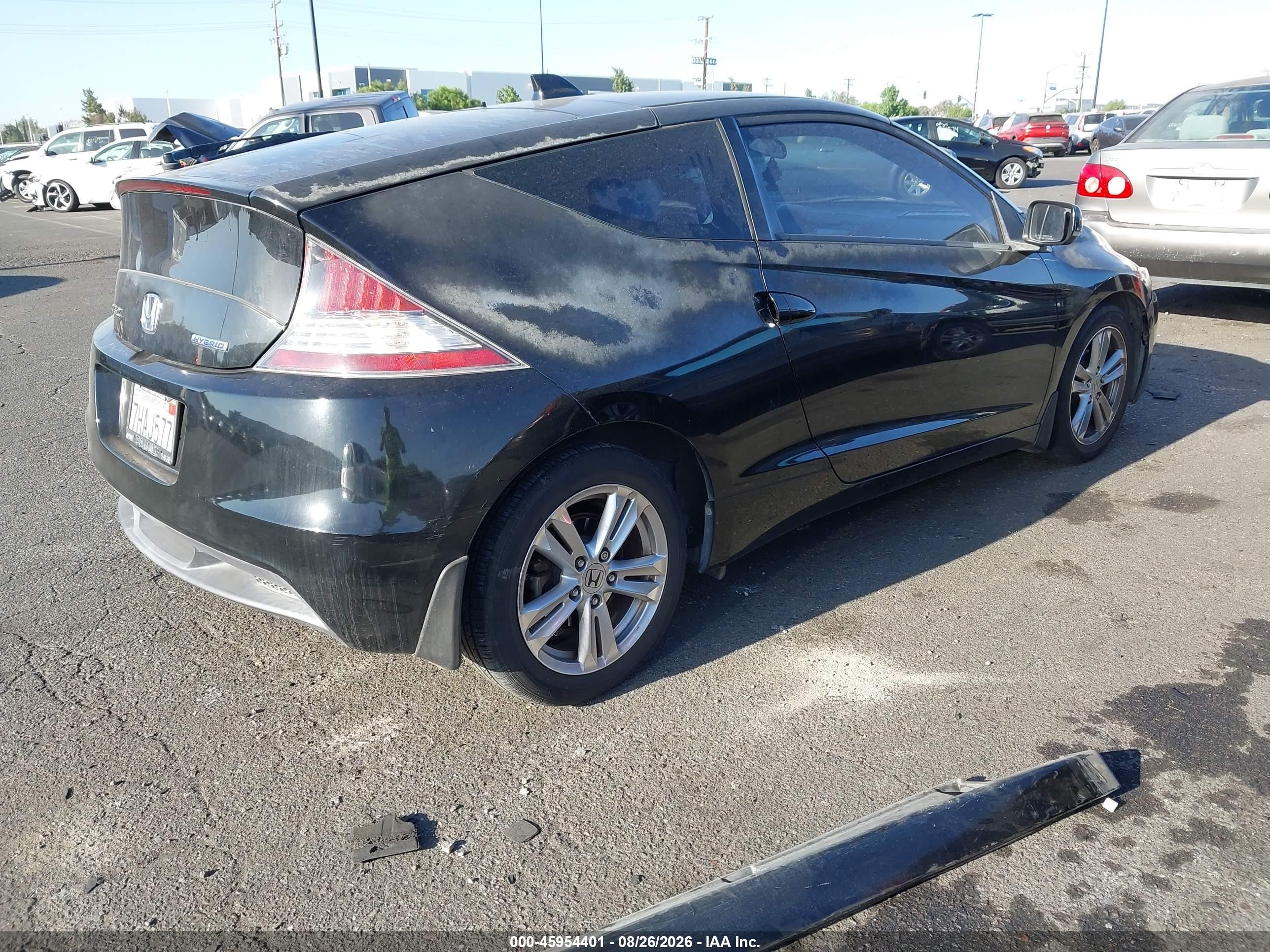 2011 Honda Cr-z Ex Black vin: JHMZF1D63BS004110