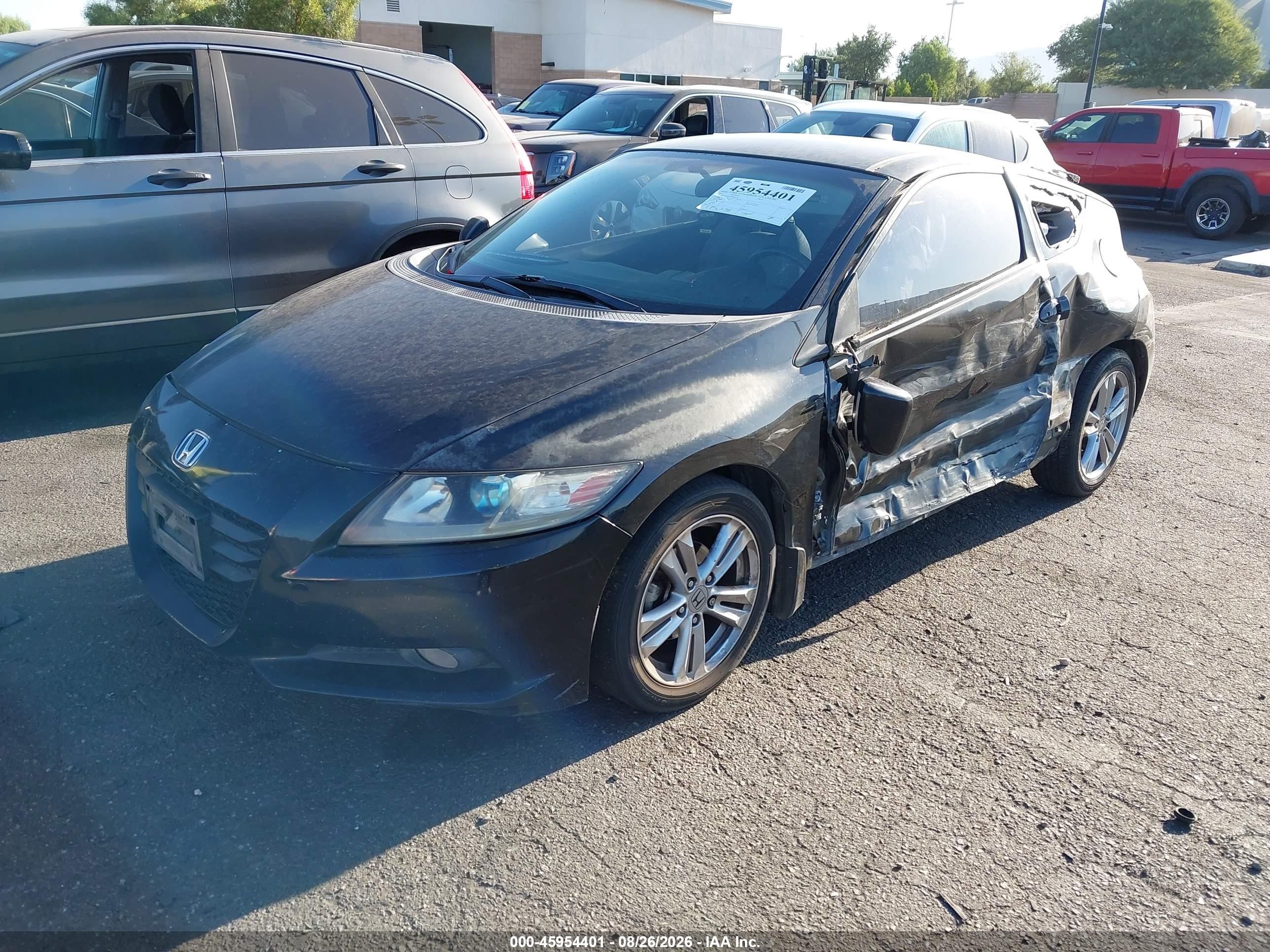2011 Honda Cr-z Ex Black vin: JHMZF1D63BS004110