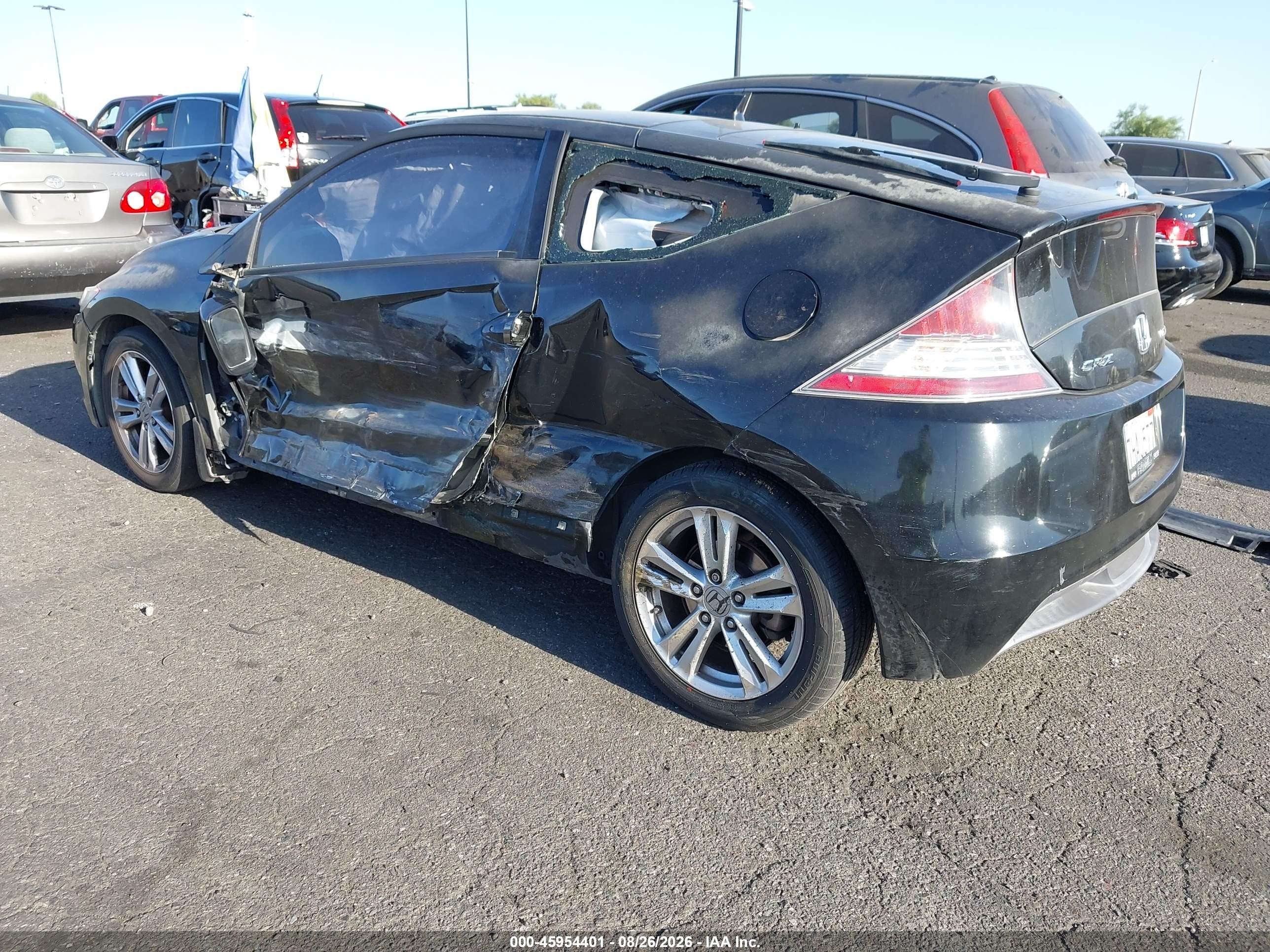 2011 Honda Cr-z Ex Black vin: JHMZF1D63BS004110
