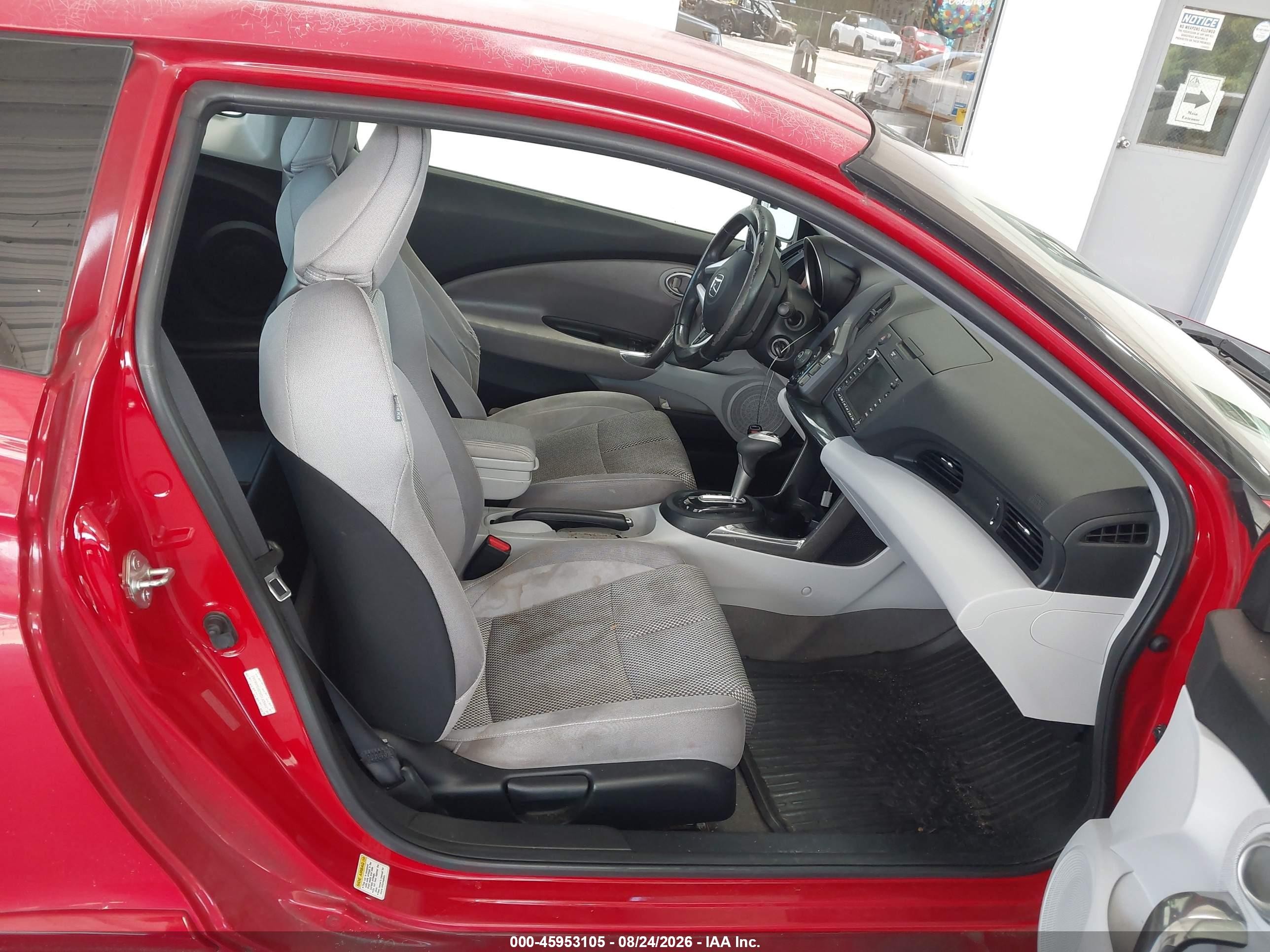 2011 Honda Cr-z Ex Red vin: JHMZF1D63BS006343