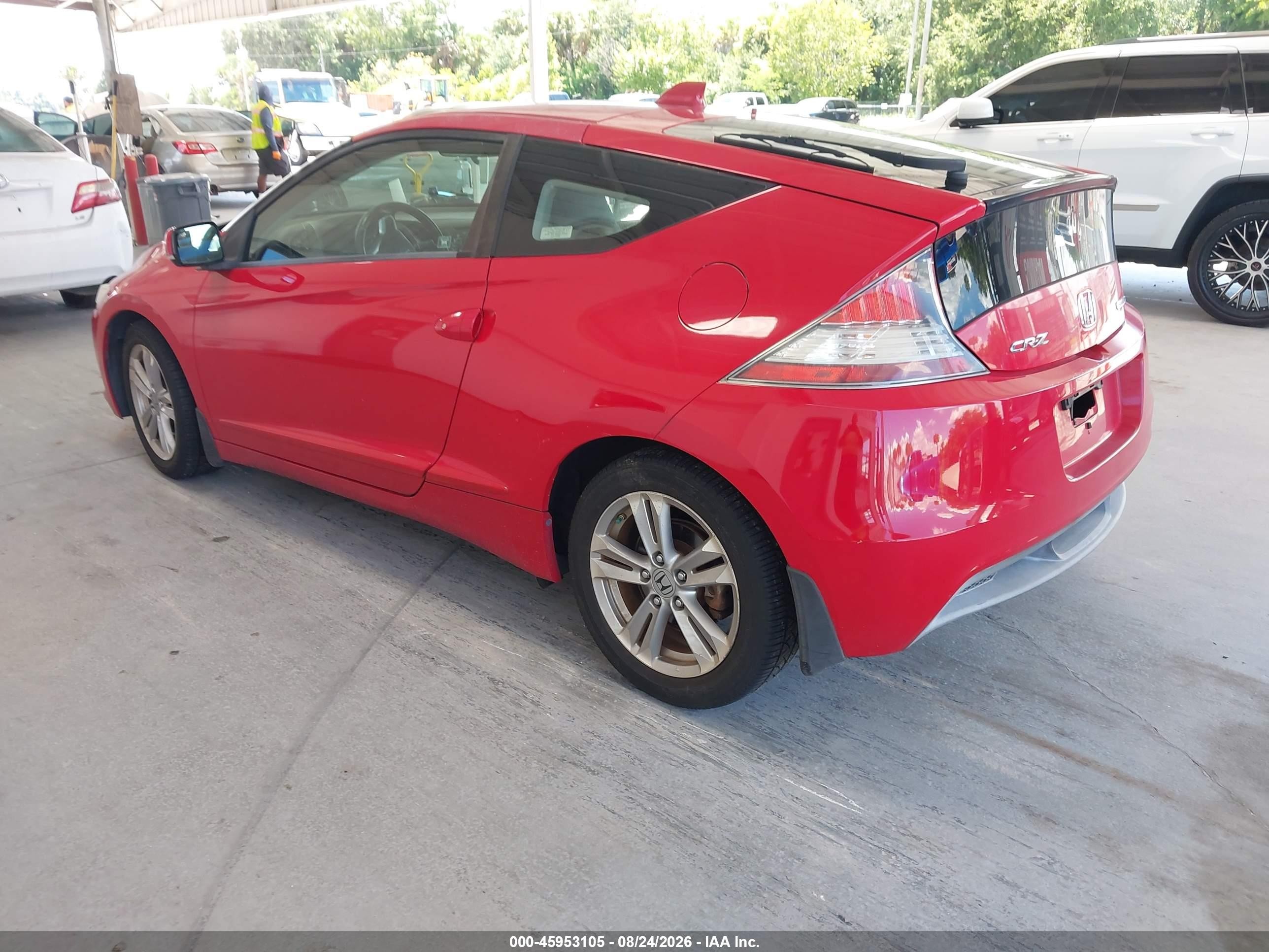2011 Honda Cr-z Ex Red vin: JHMZF1D63BS006343
