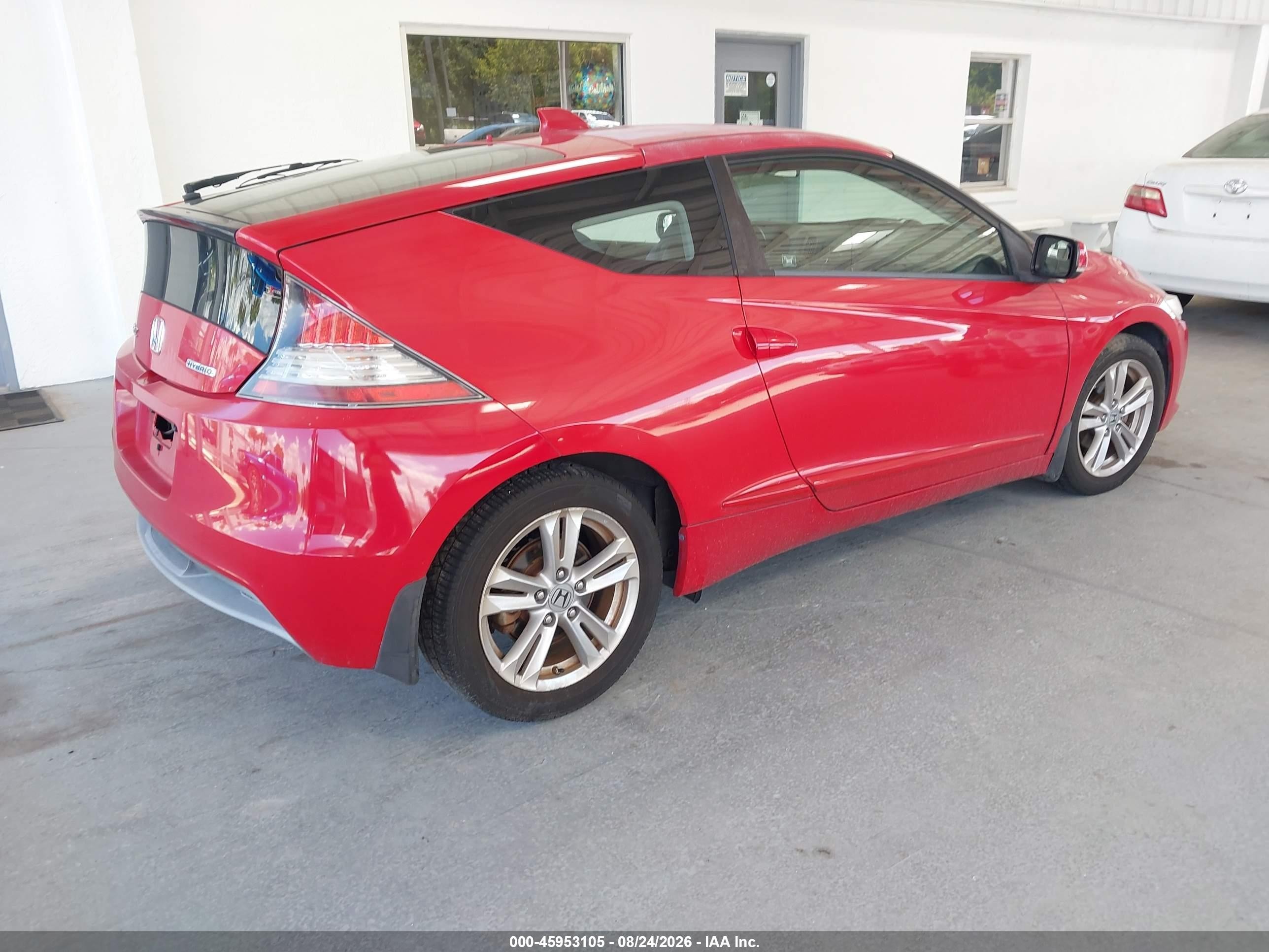 2011 Honda Cr-z Ex Red vin: JHMZF1D63BS006343