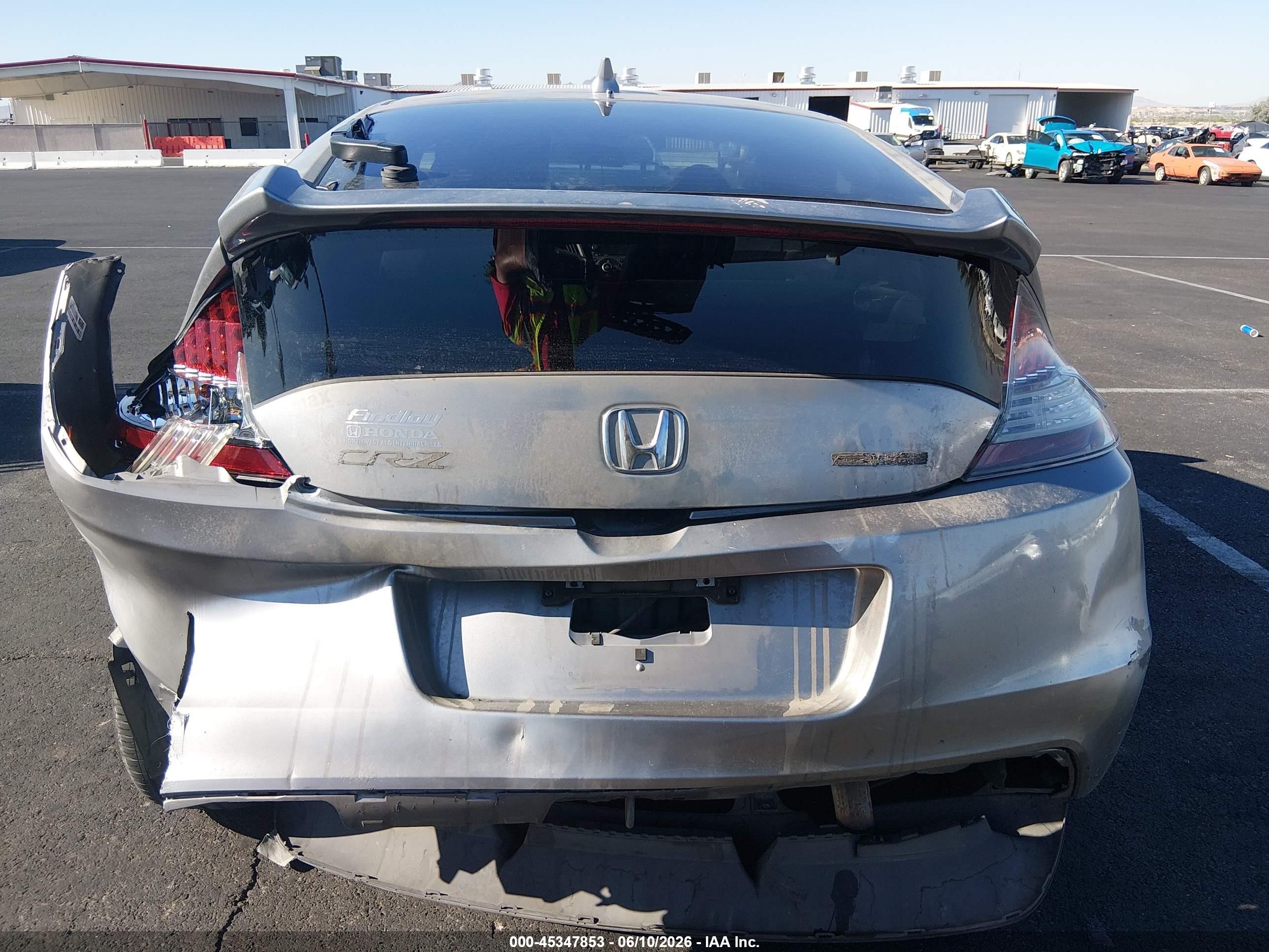 2011 Honda Cr-z Ex Silver vin: JHMZF1D63BS007329