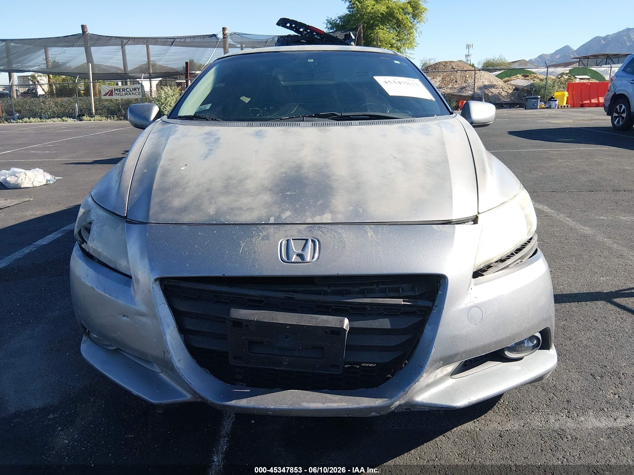 2011 Honda Cr-z Ex Silver vin: JHMZF1D63BS007329
