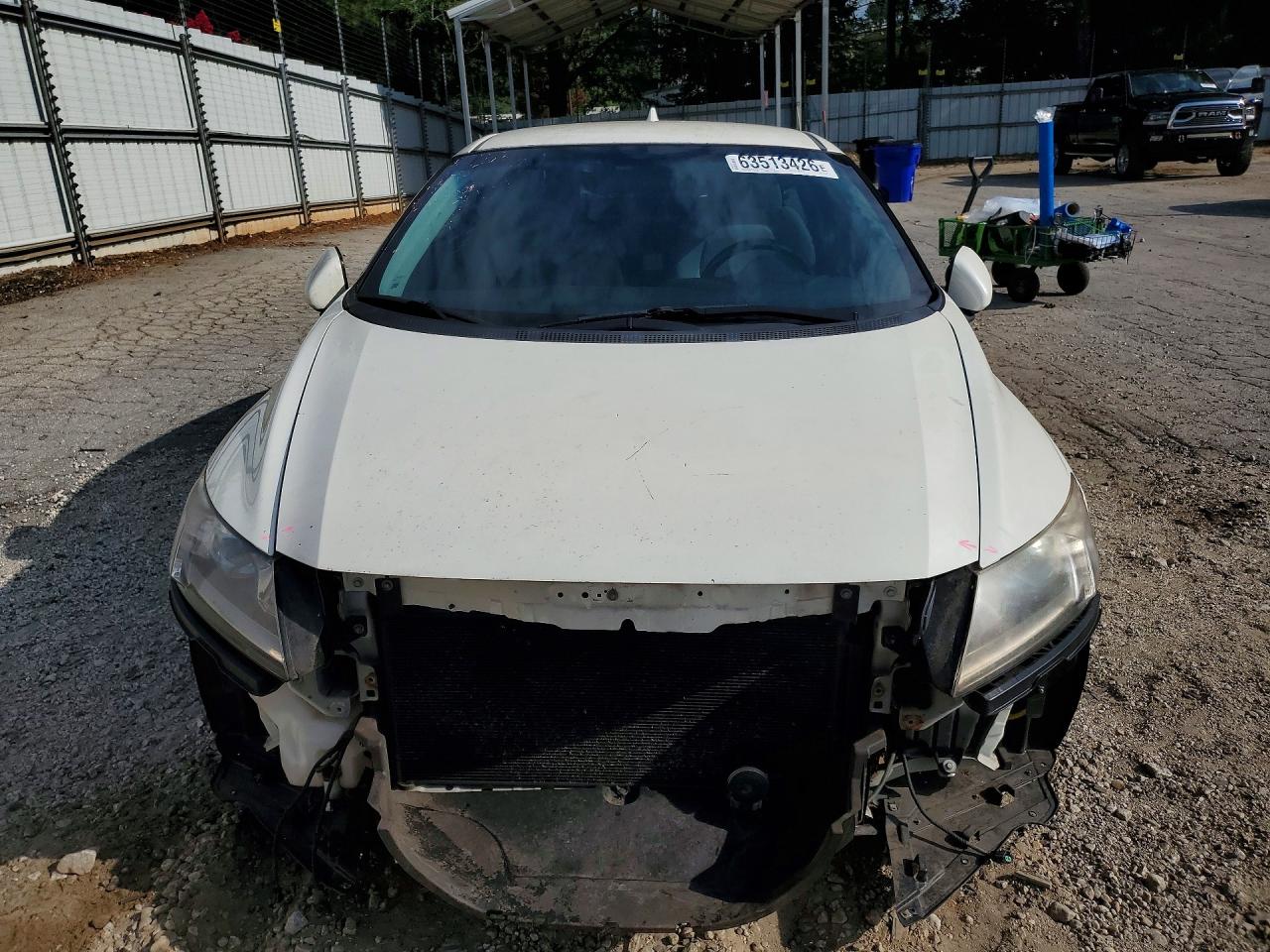 2012 Honda Cr-z Ex White vin: JHMZF1D63CS001046