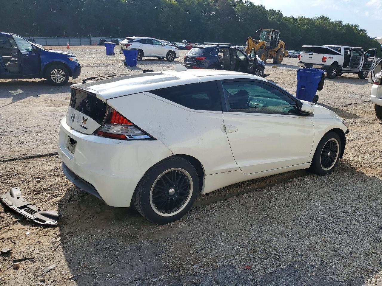 2012 Honda Cr-z Ex White vin: JHMZF1D63CS001046