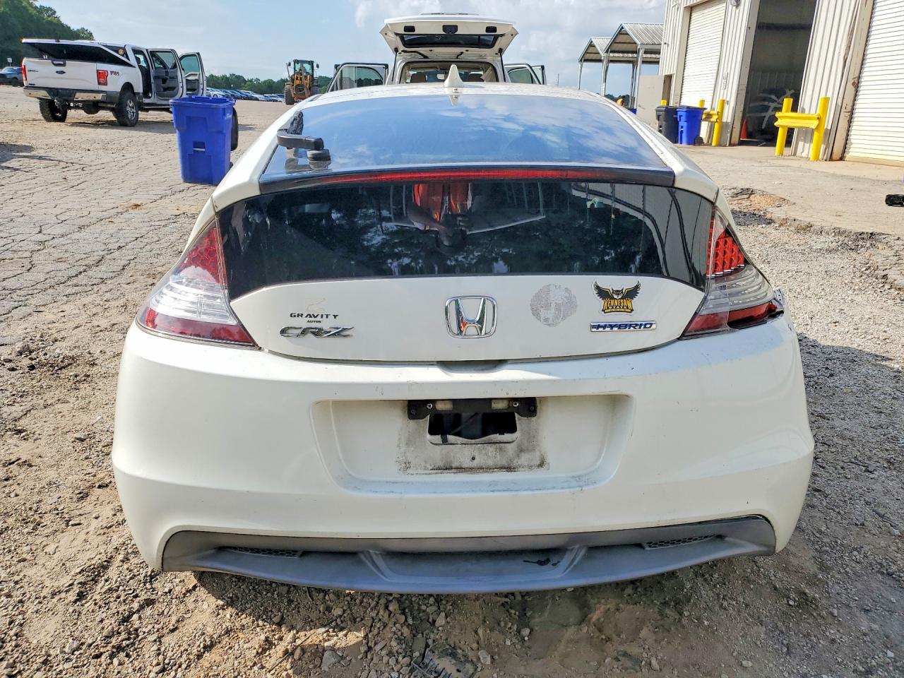 2012 Honda Cr-z Ex White vin: JHMZF1D63CS001046