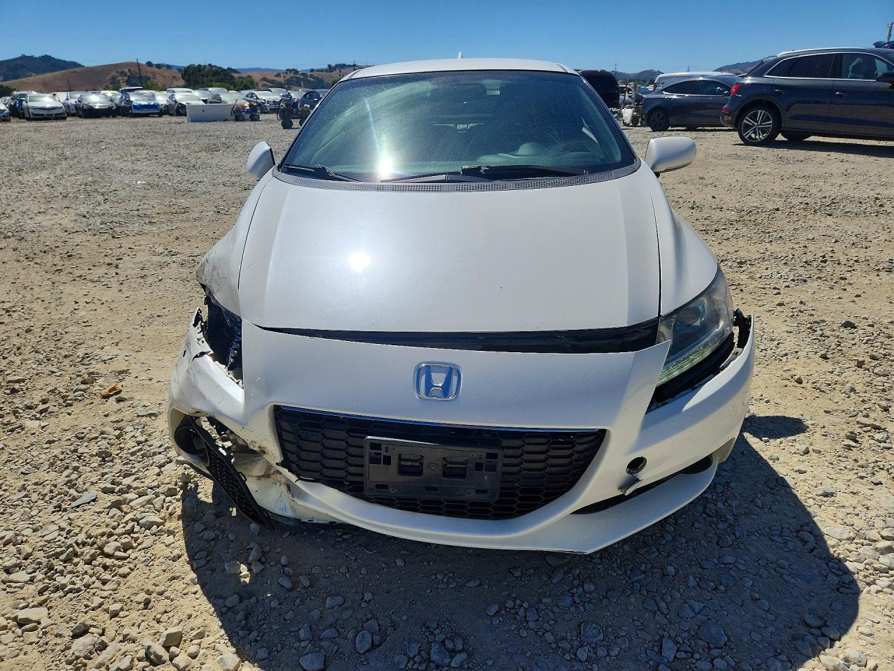 2013 Honda Cr-z White vin: JHMZF1D63DS001663