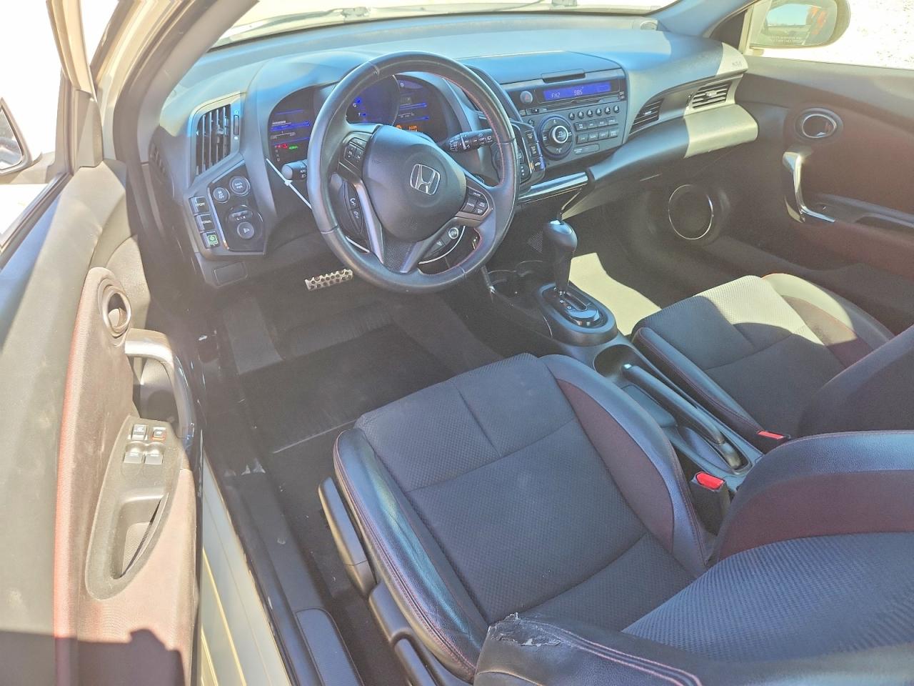 2013 Honda Cr-z White vin: JHMZF1D63DS001663