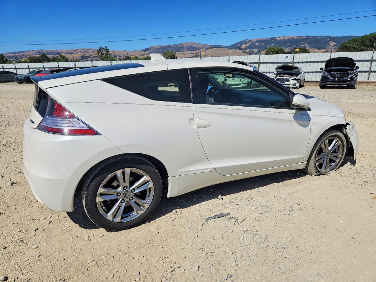 2013 Honda Cr-z White vin: JHMZF1D63DS001663