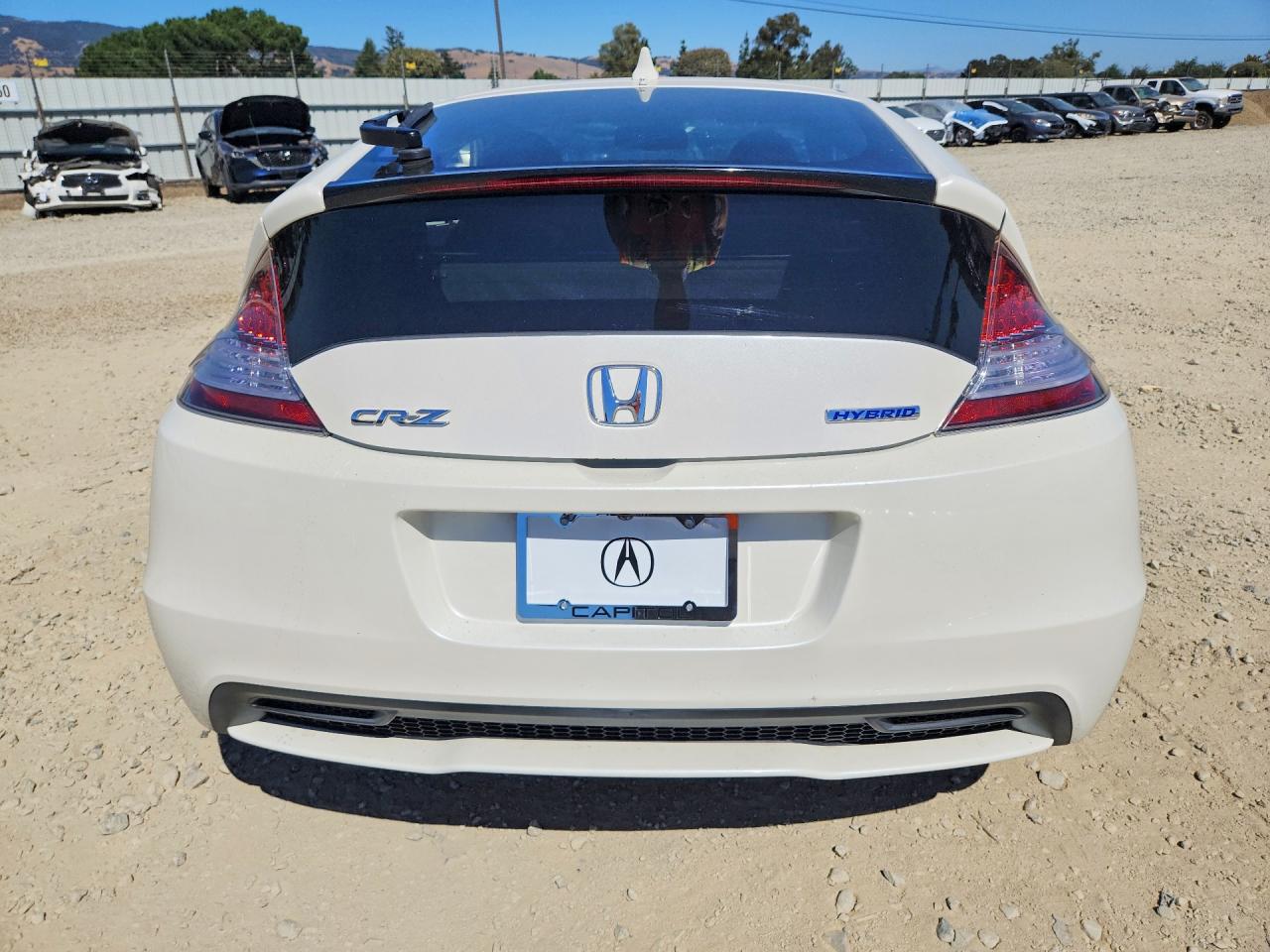 2013 Honda Cr-z White vin: JHMZF1D63DS001663
