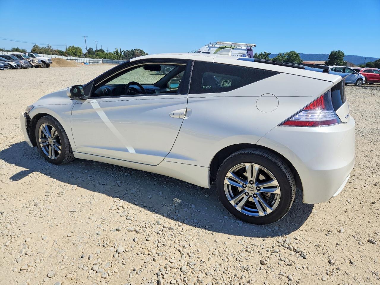 2013 Honda Cr-z White vin: JHMZF1D63DS001663