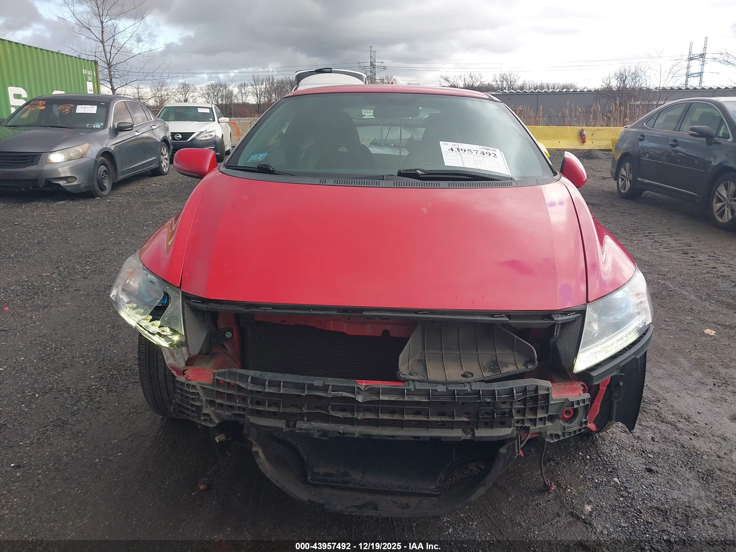2015 Honda Cr-z Ex Red vin: JHMZF1D63FS000466
