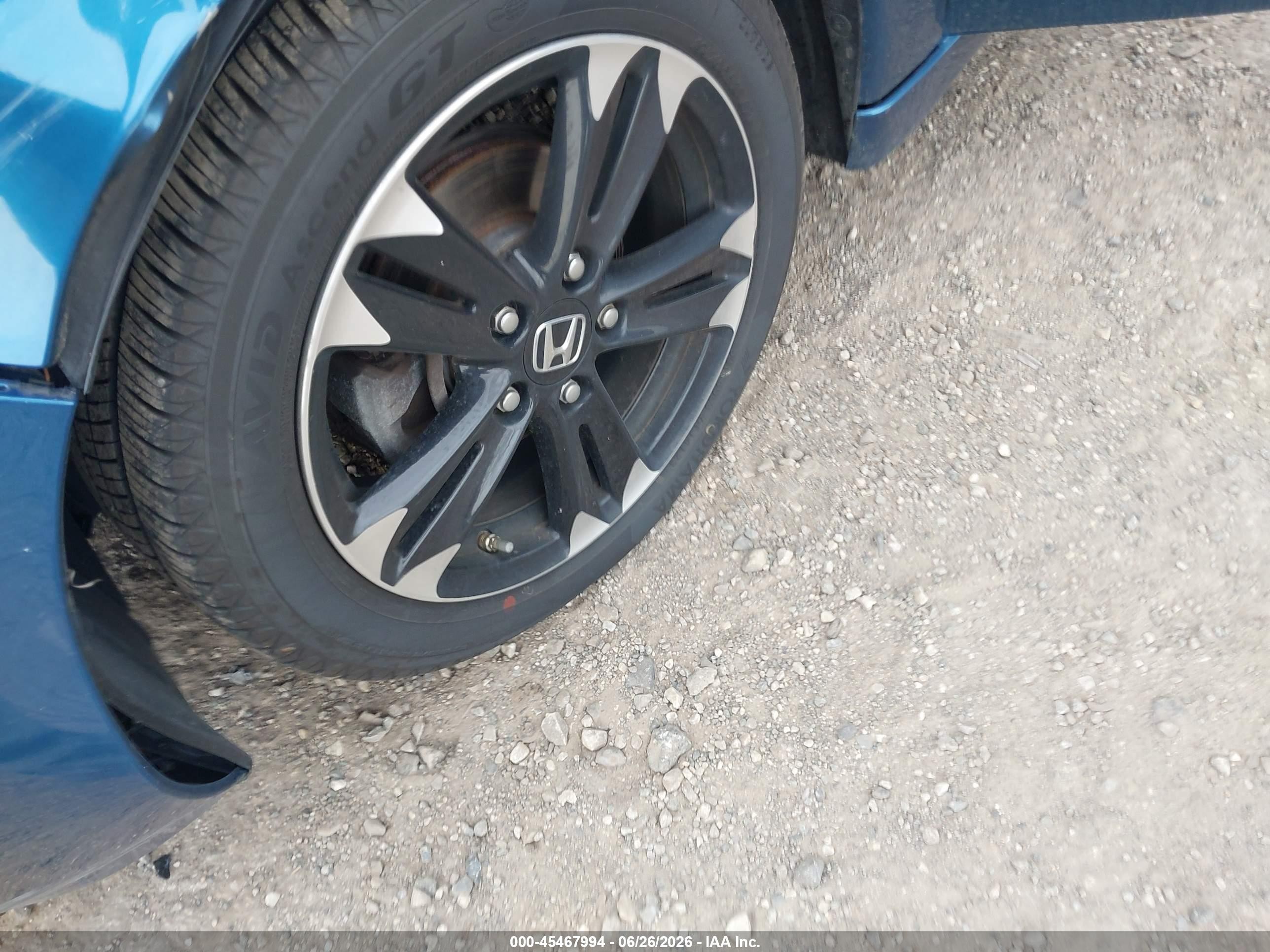 2015 Honda Cr-z Ex Blue vin: JHMZF1D63FS001603